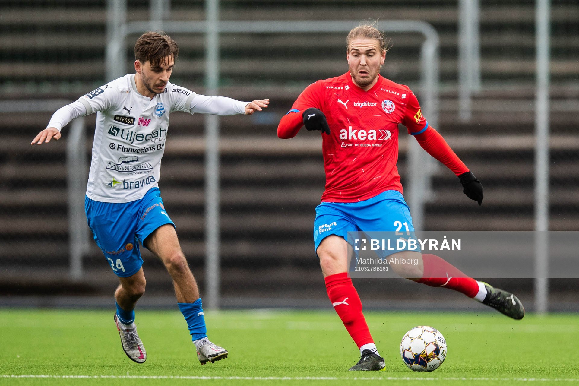 Värnamos Edvin Becirovic och Helsingborgs Charlie Weberg