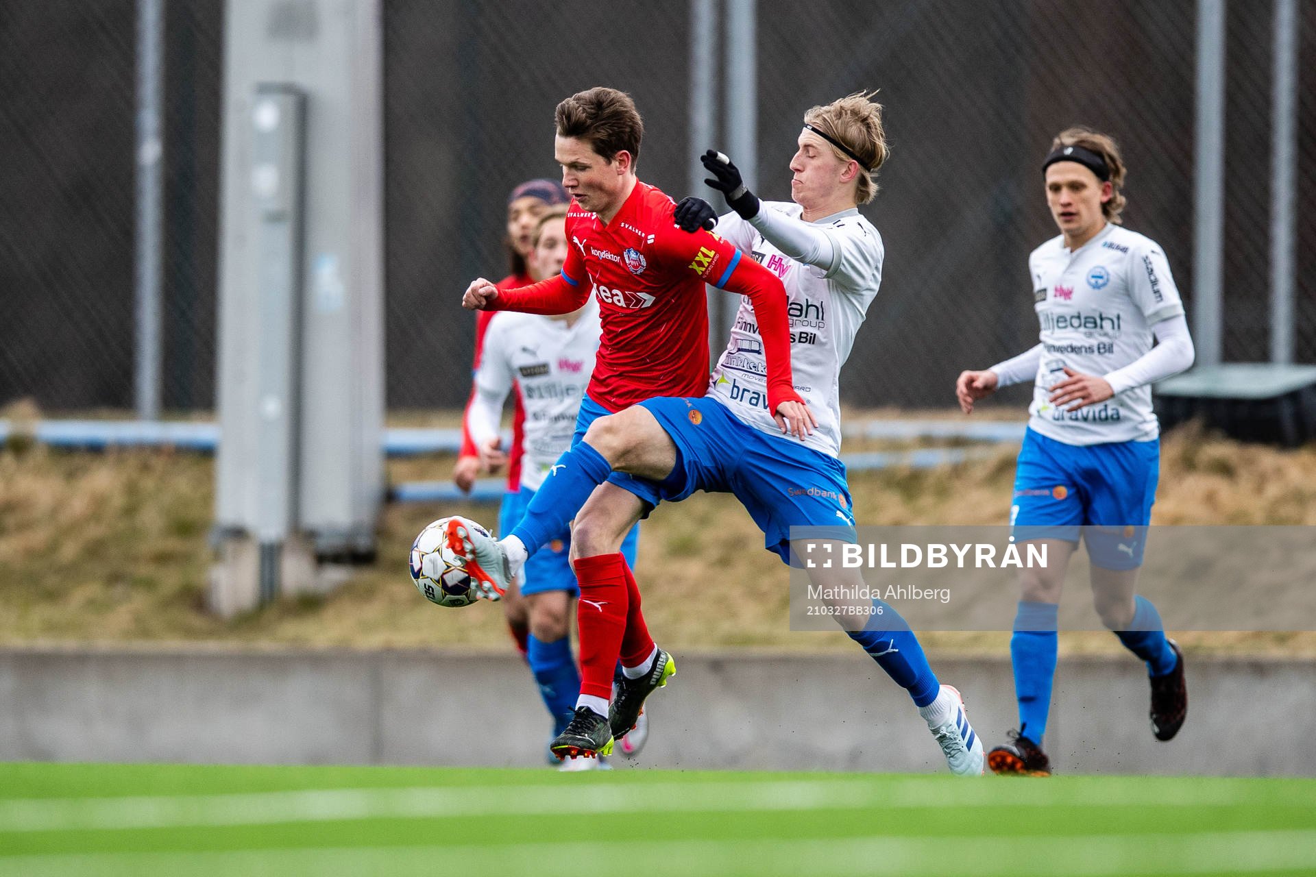 Helsingborgs Max Svensson och Värnamos +Albin Sundgren