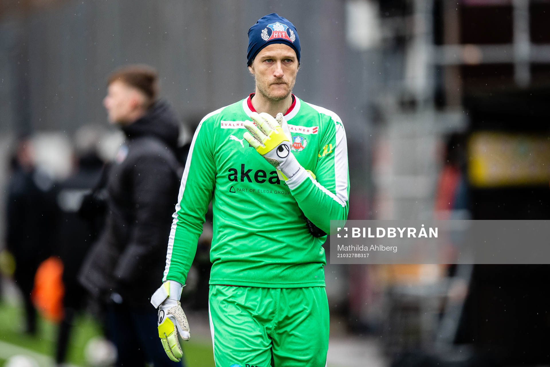 Helsingborgs målvakt Anders Lindegaard deppar