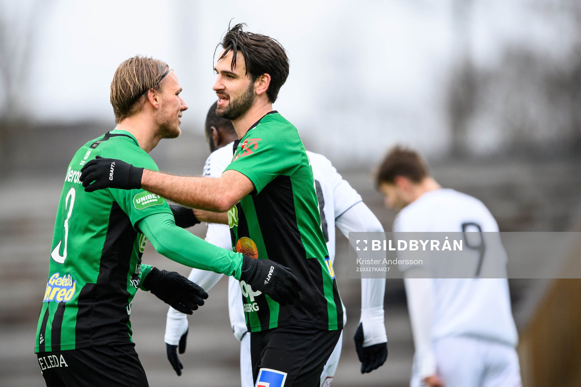Varbergs Oliver Stanisic (h) jublar
