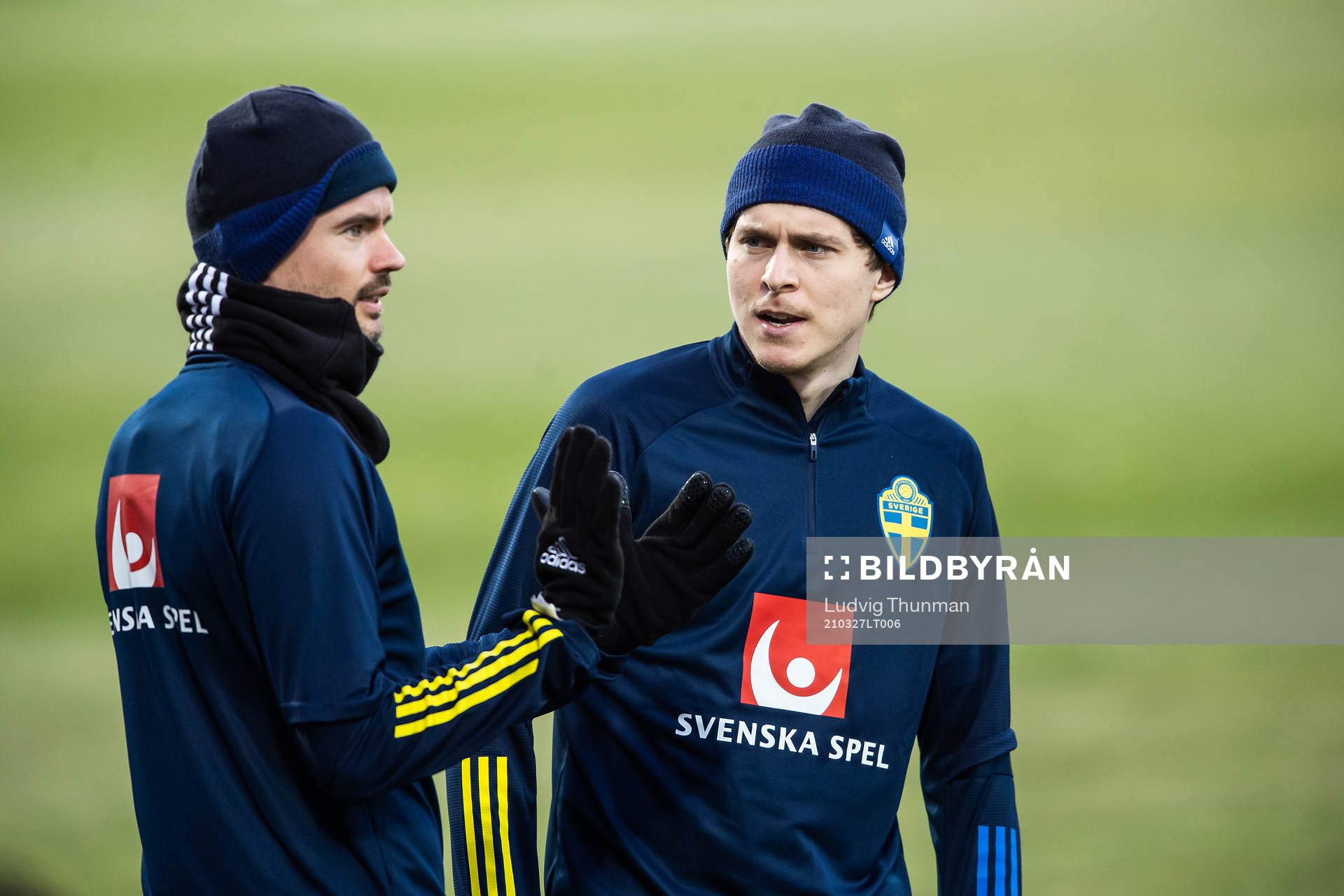 Mikael Lustig and Victor Nilsson Lindelöf of the Swedish