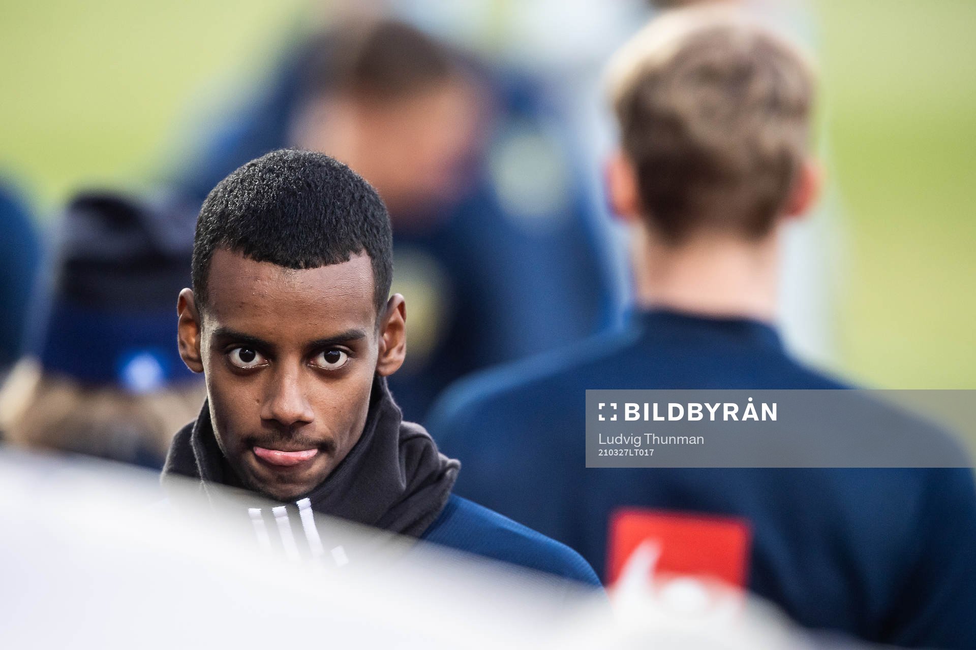 Alexander Isak of the Swedish national football team