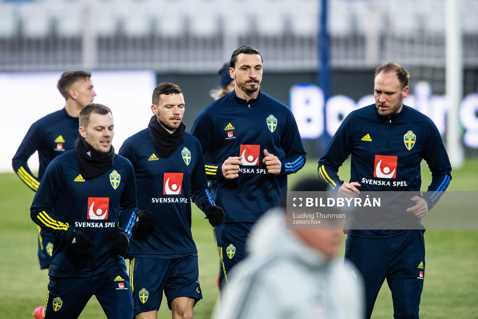 Sebastian Larsson, Marcus Berg, Zlatan Ibrahimovic and