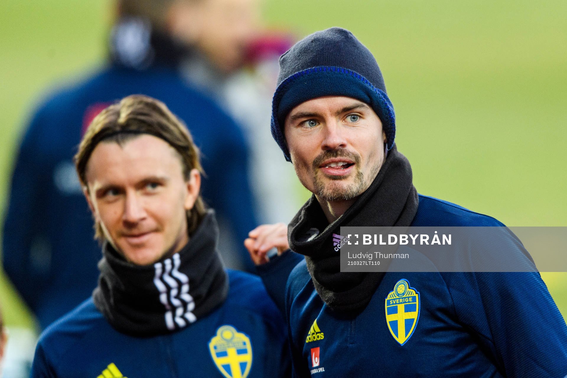 Kristoffer Olsson and Mikael Lustig of the Swedish national
