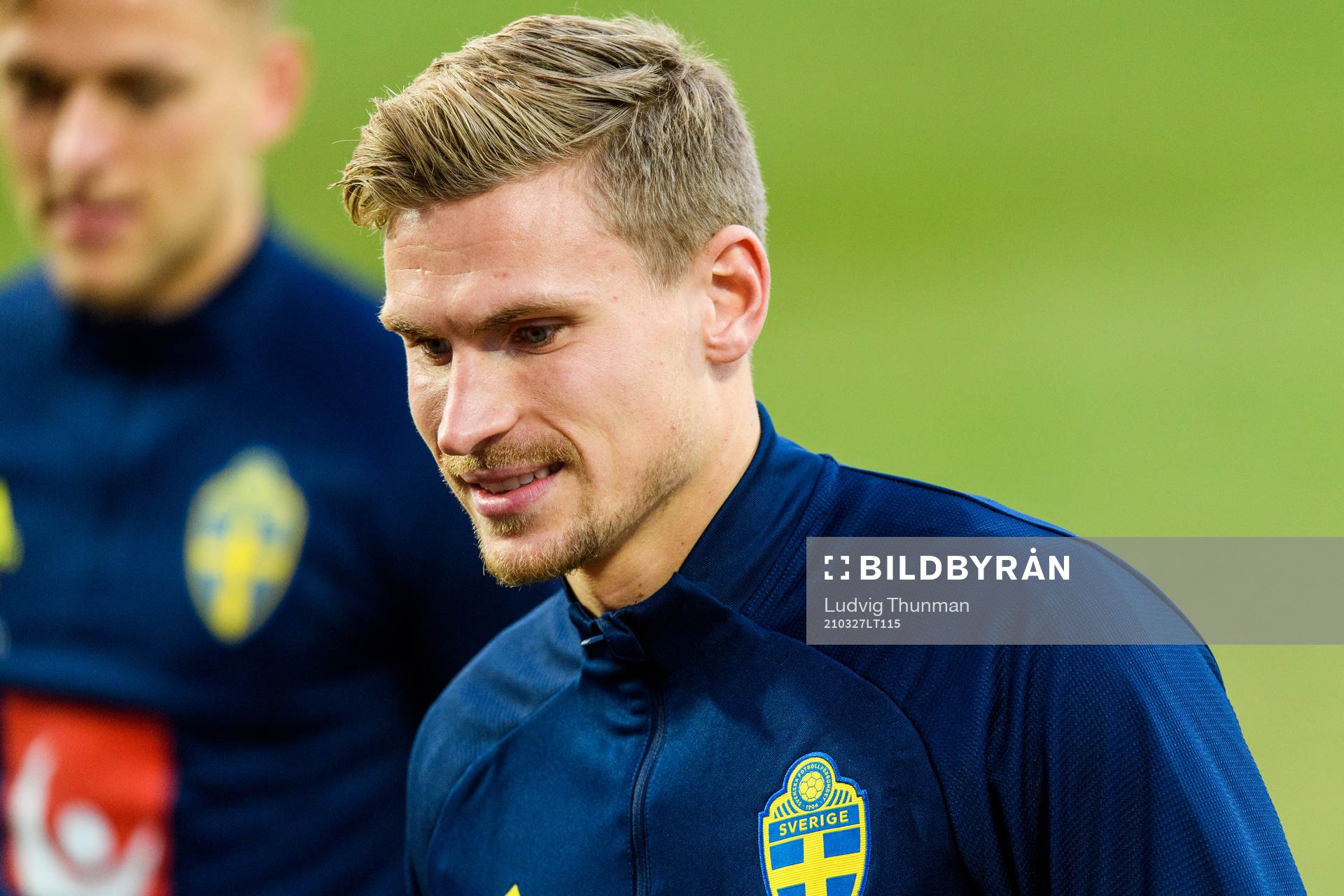 Carl Starfelt of the Swedish national football team