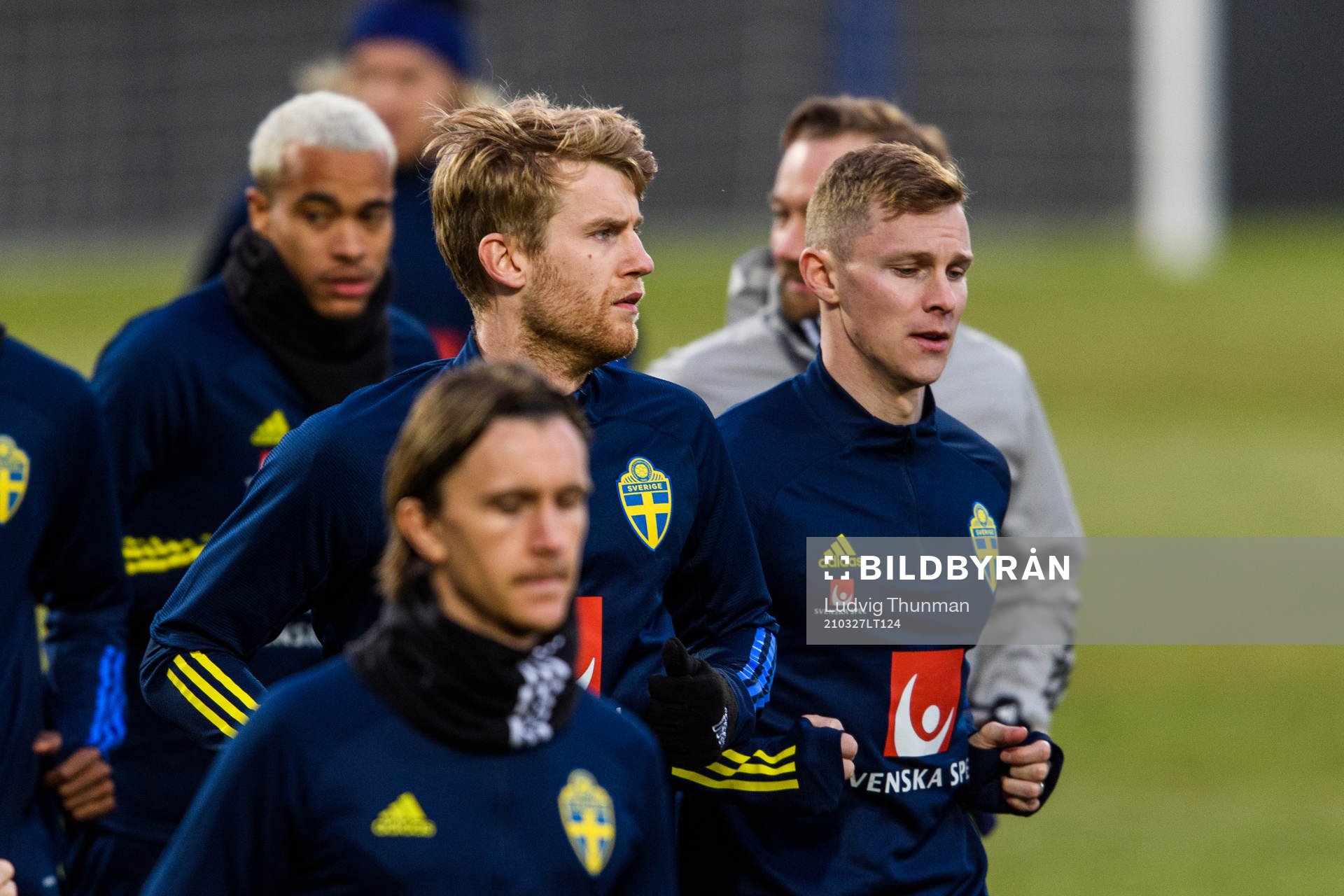 Filip Helander and Emil Krafth of the Swedish national