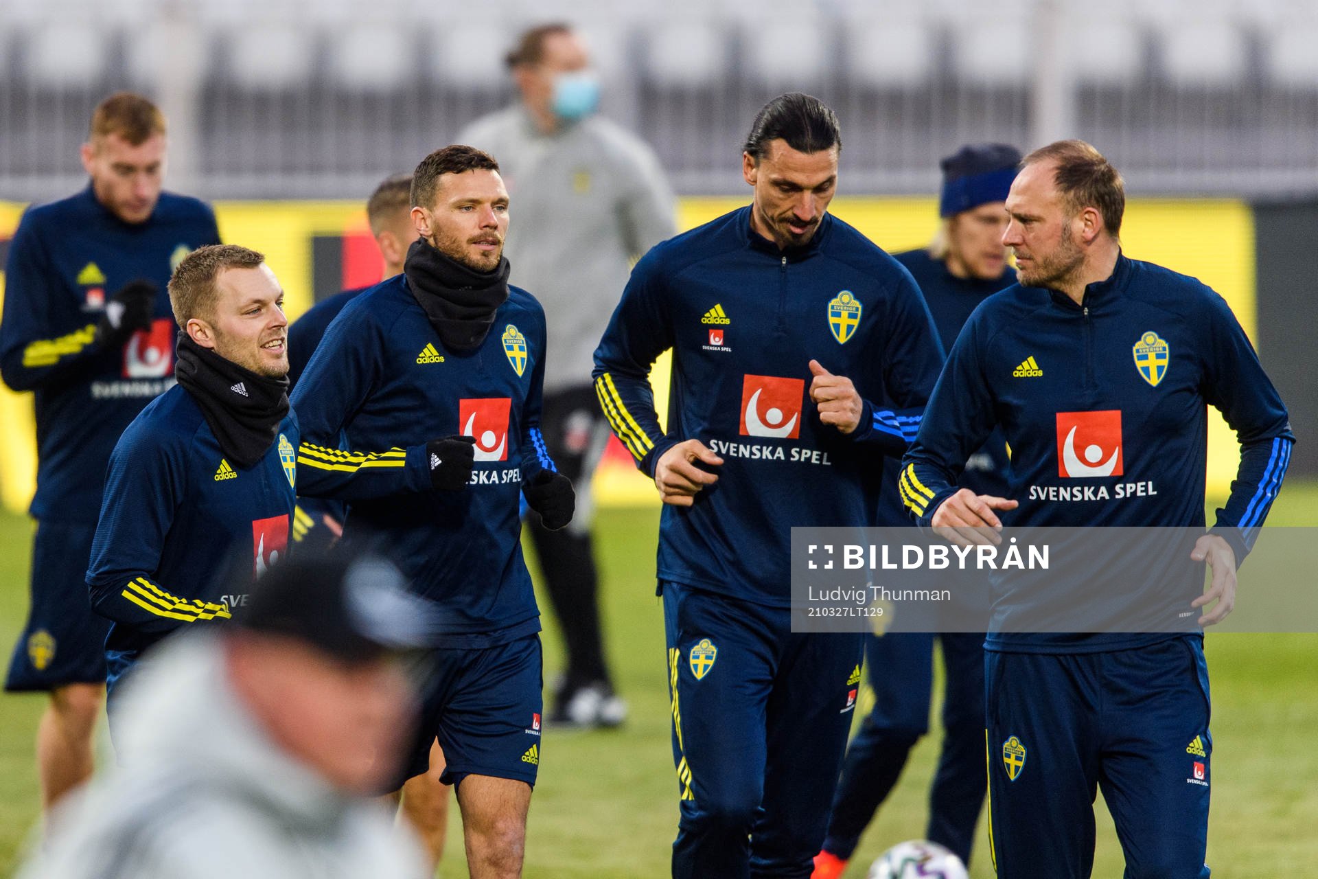 Sebastian Larsson, Marcus Berg, Zlatan Ibrahimovic and