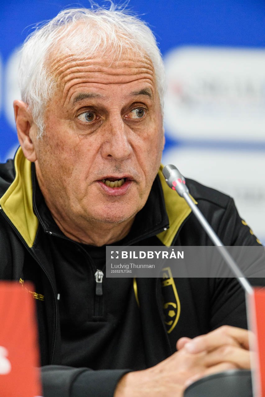 Bernard Challandes, head coach of the Kosovo national