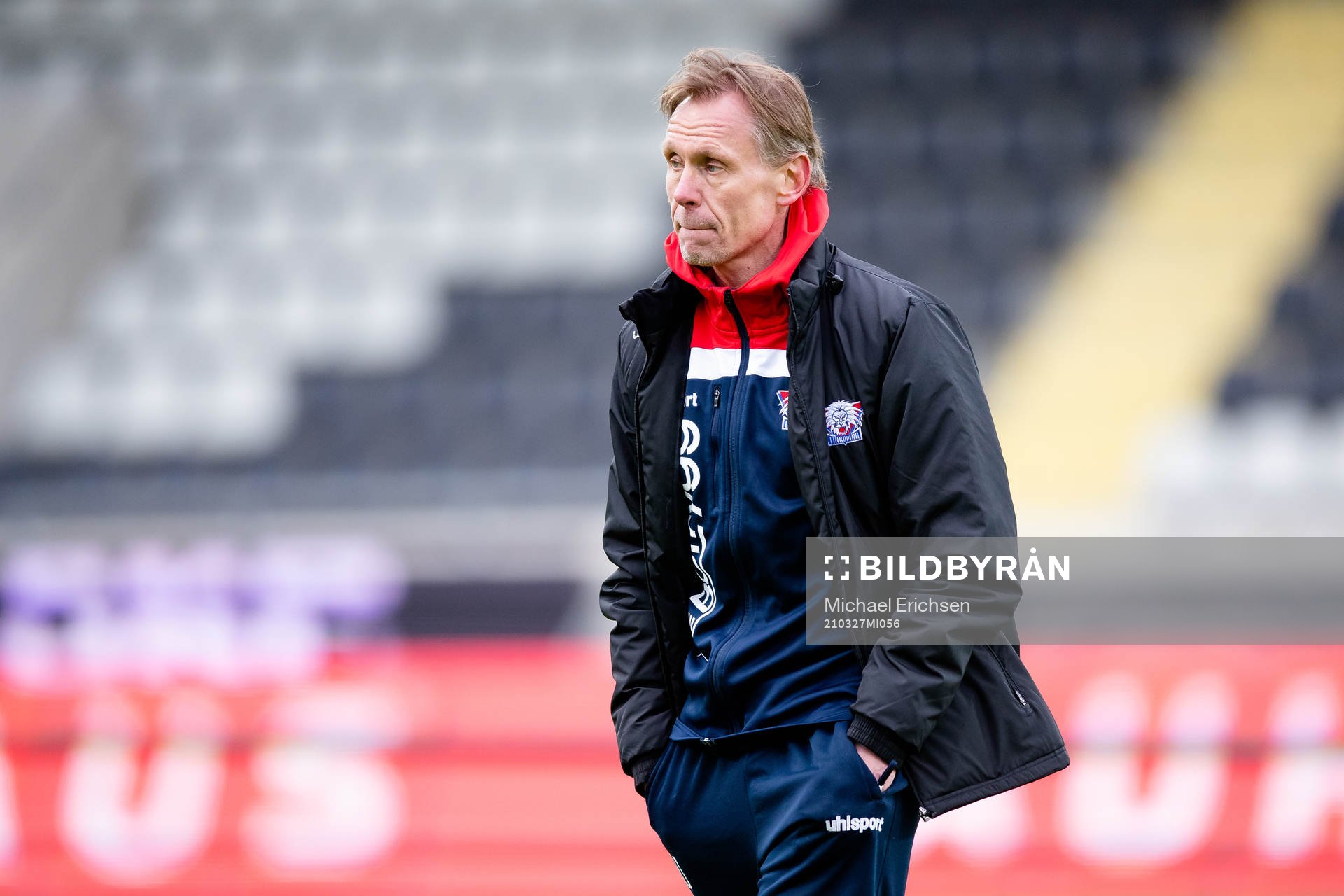 Linköpings tränare Andrée Jeglertz  efter fotbollsmatchen i Svenska Cupen mellan Häcken och Linköping den 27 mars 2021 i Göteborg. 