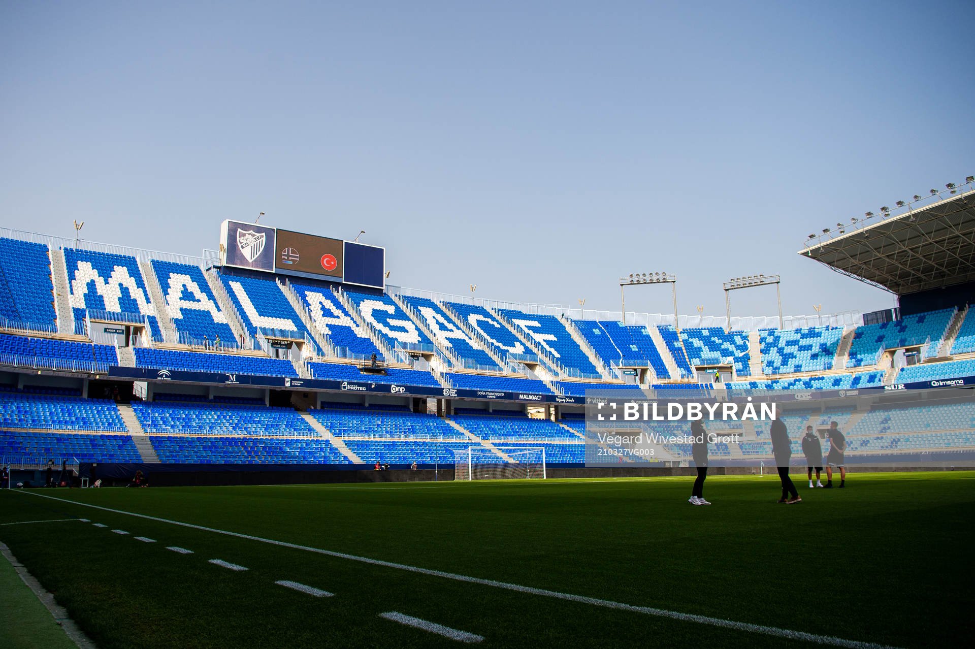 General view of Estadio La Rosaleda