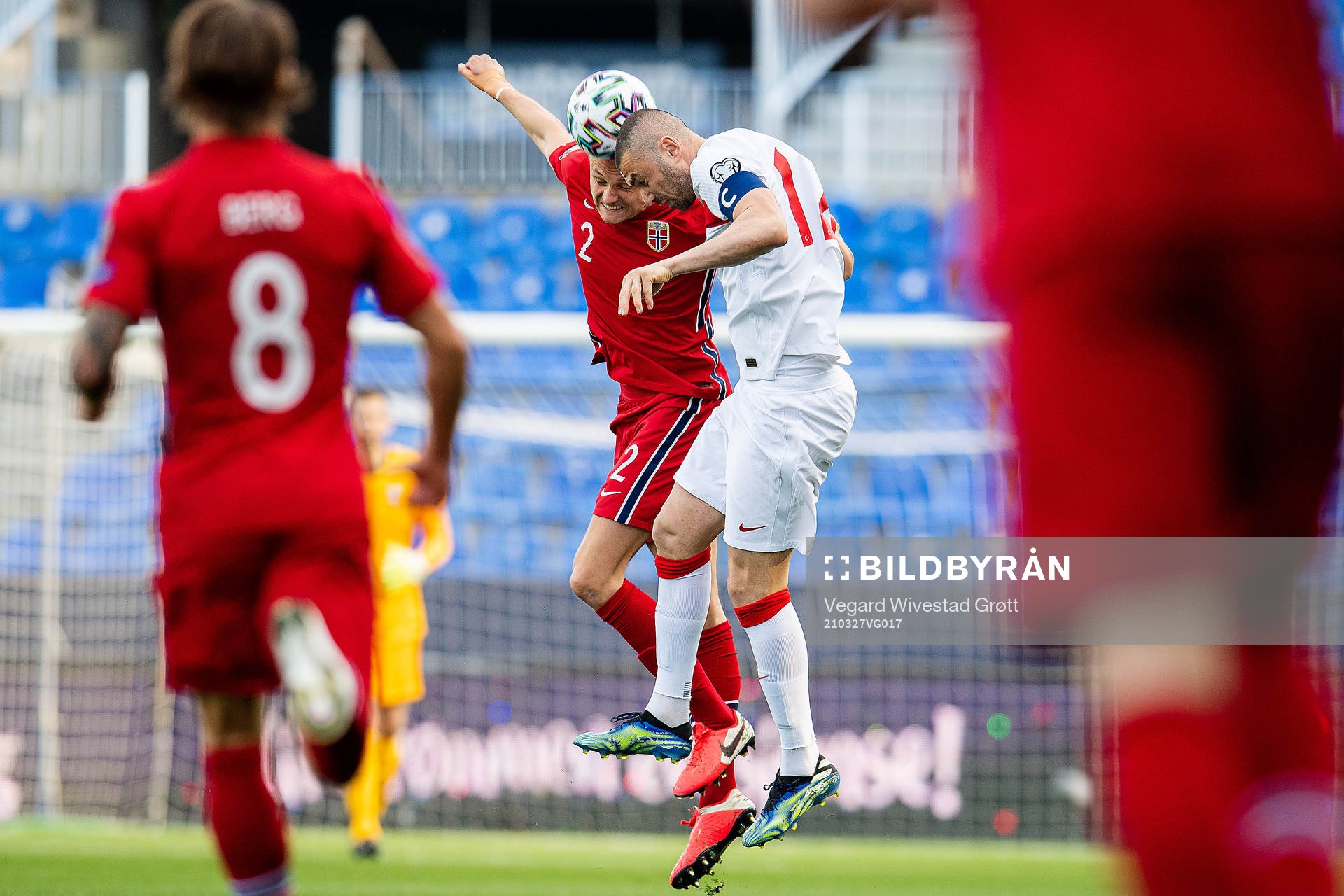 Stian Gregersen of Norway and Burak Yilmaz of Turkey