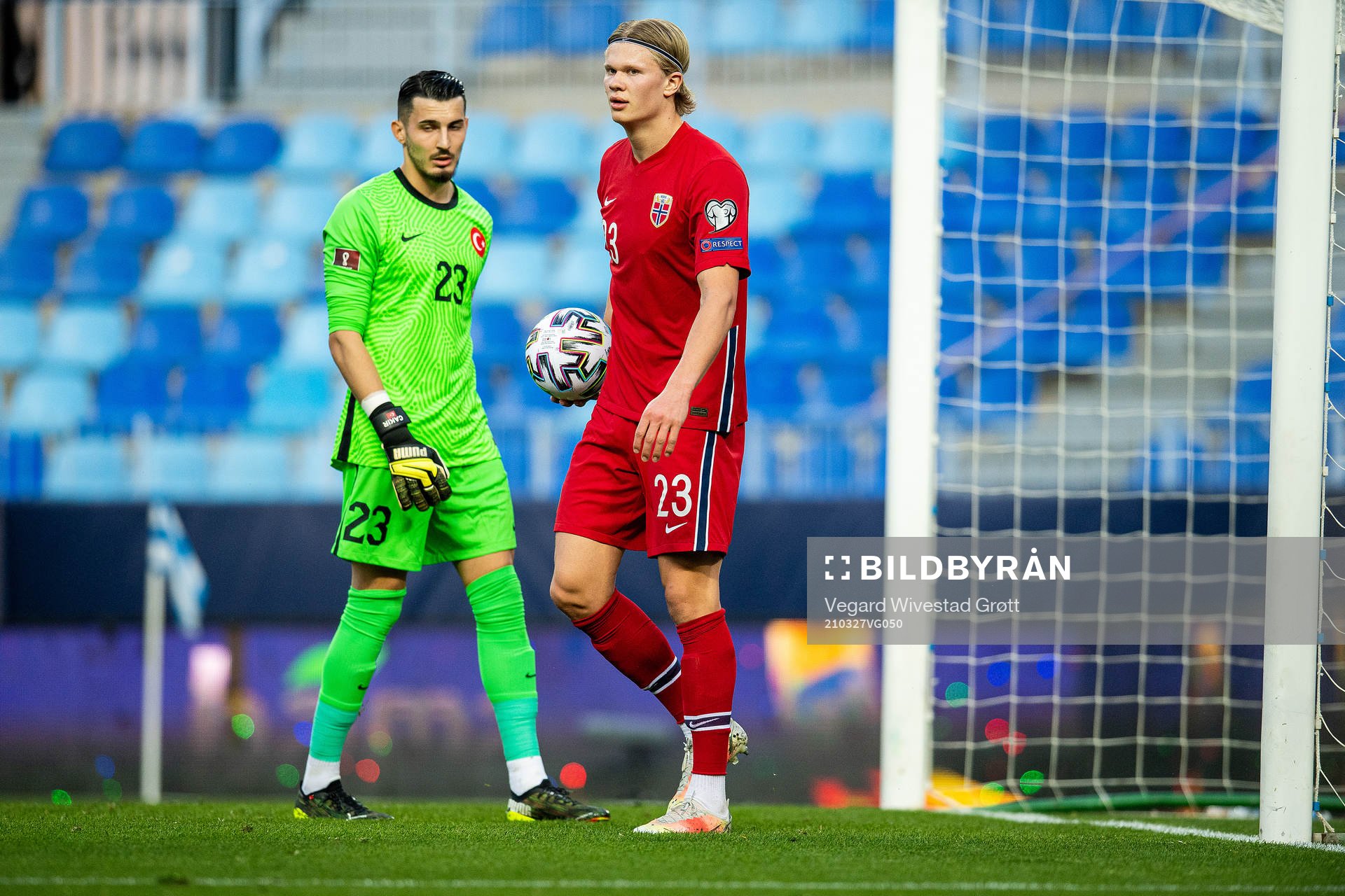 Erling Braut Haaland of Norway looks dejected