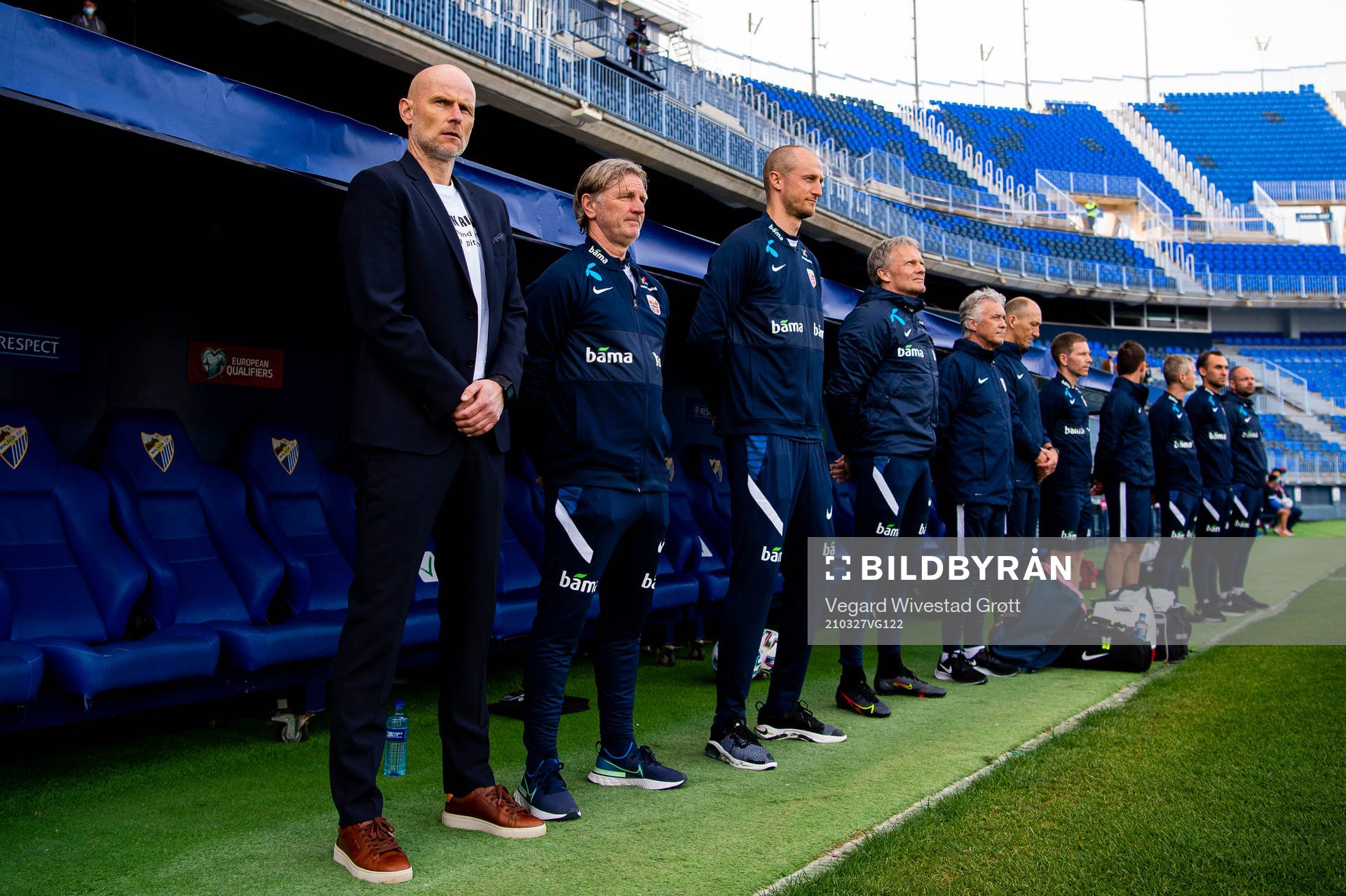 Ståle Solbakken, head coach of Norway, Kent Bergersen,