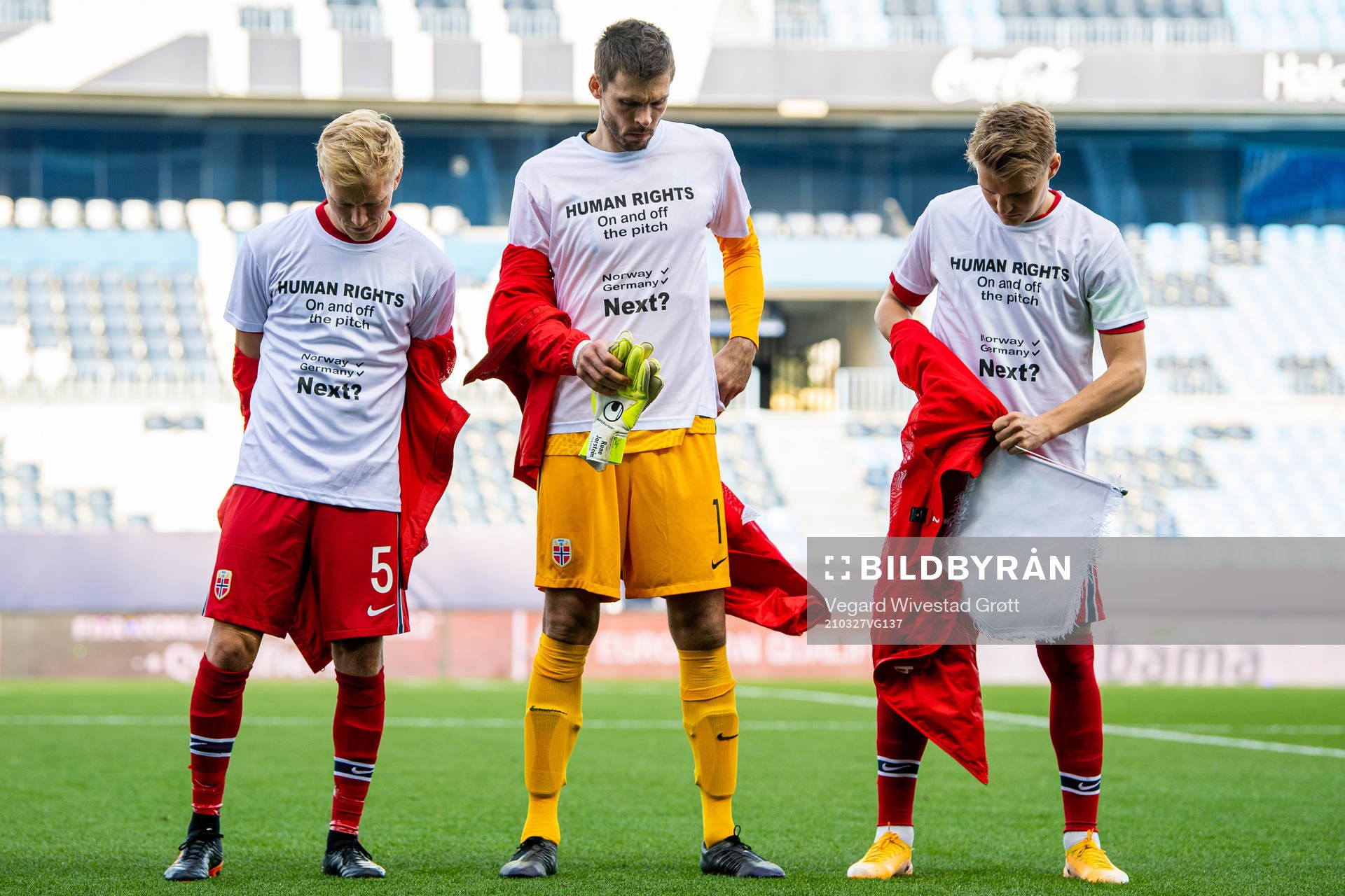 Birger Meling, goalkeeper Rune Almenning Jarstein and