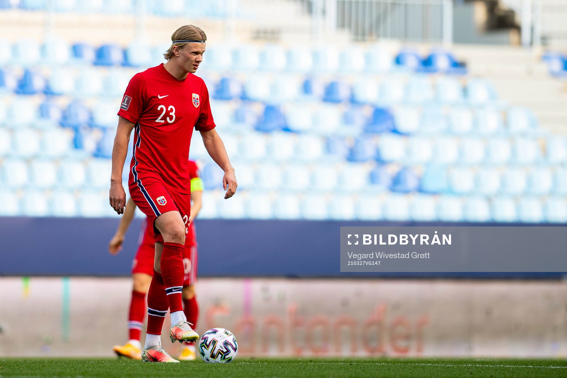 Erling Braut Haaland of Norway looks dejected