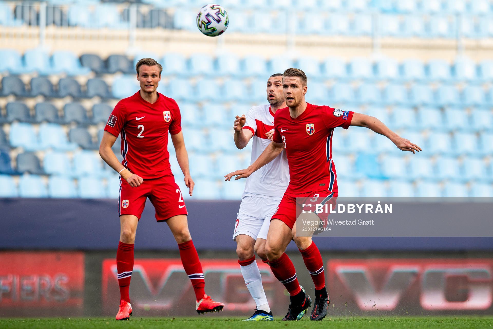Stian Gregersen of Norway, Burak Yilmaz of Turkey and