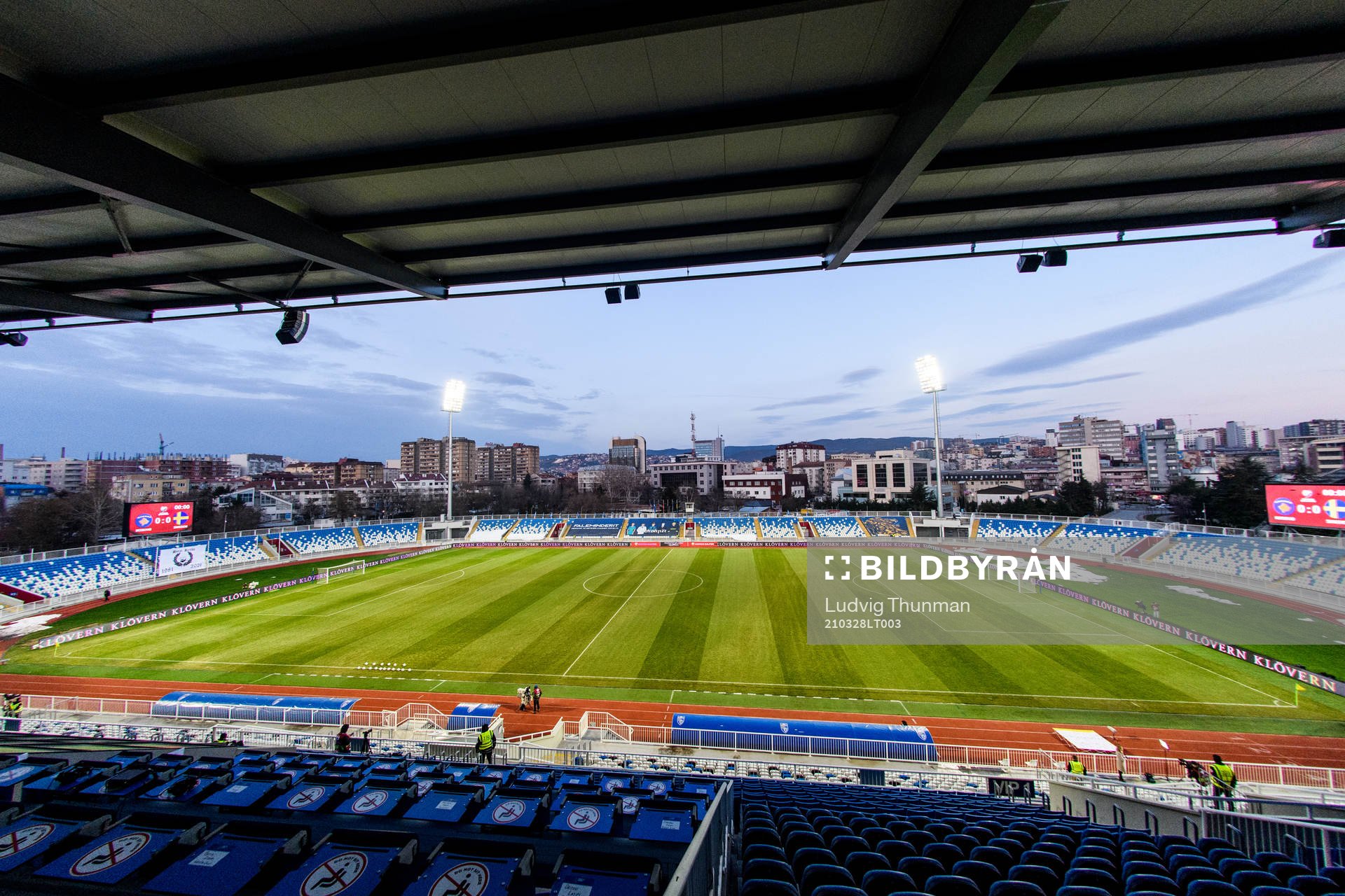 General view of the Fadil Vokrri Stadium