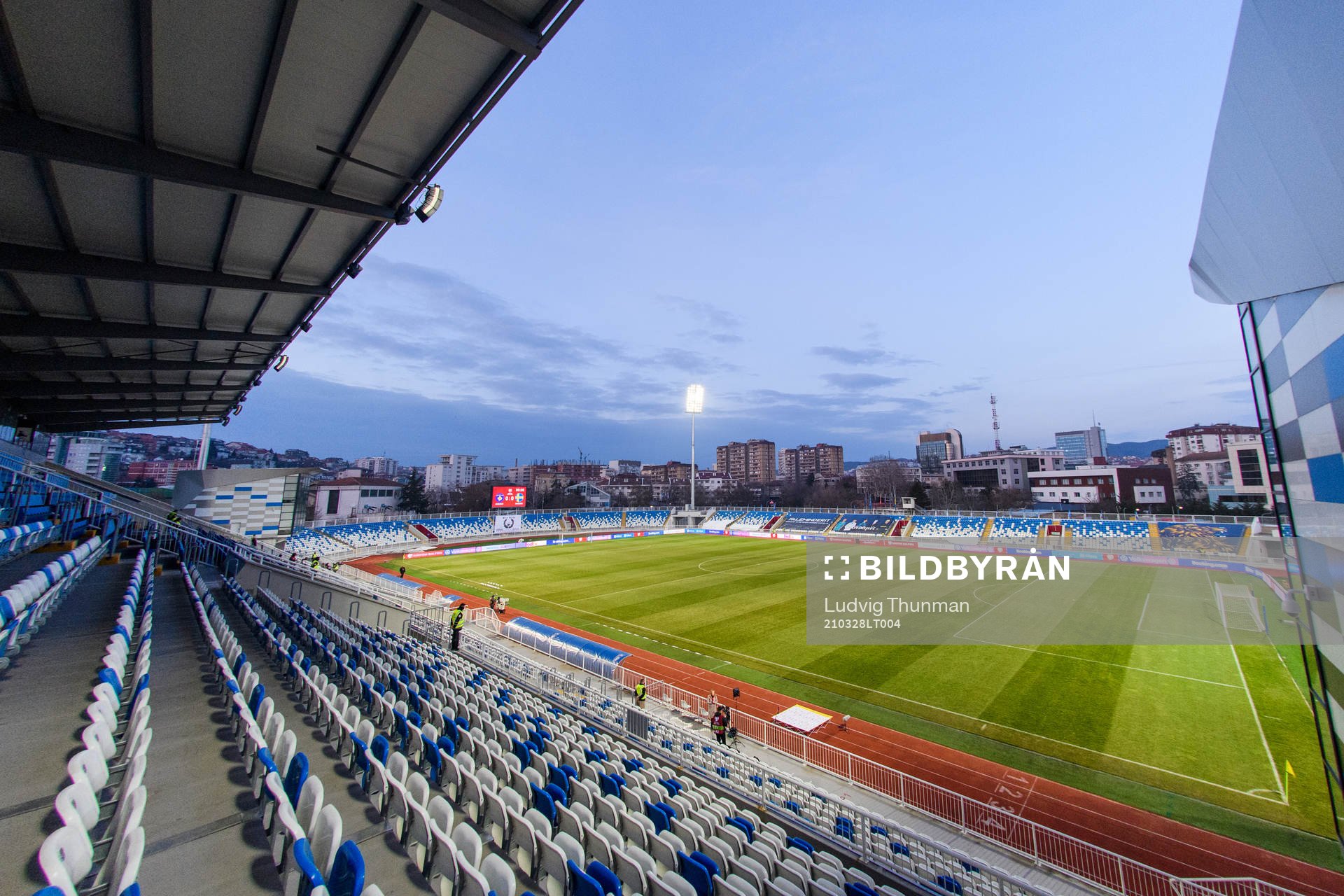 General view of the Fadil Vokrri Stadium