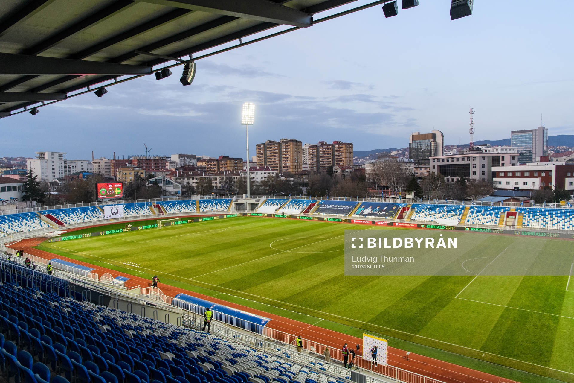General view of the Fadil Vokrri Stadium