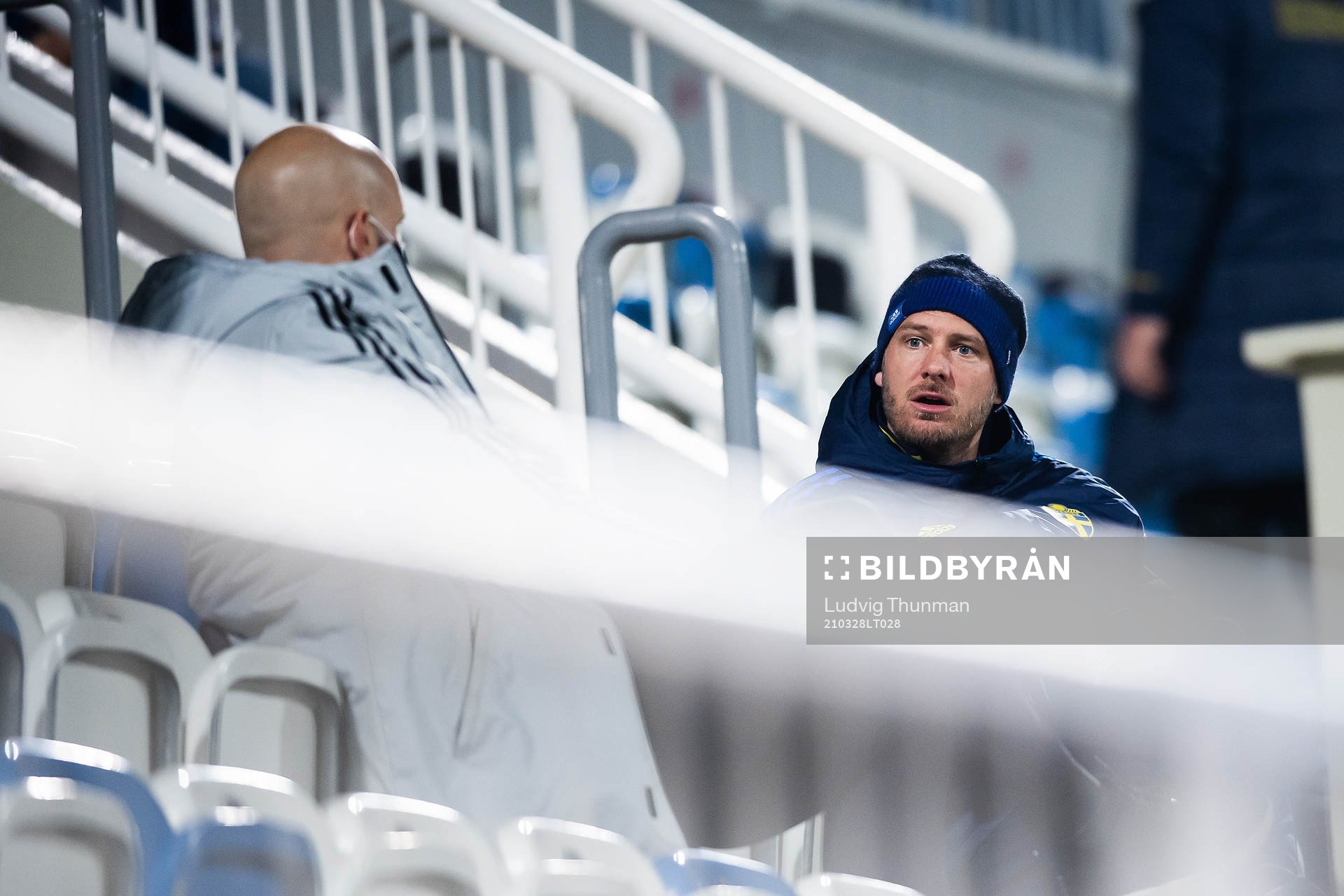Andreas Granqvist of Sweden in the stands