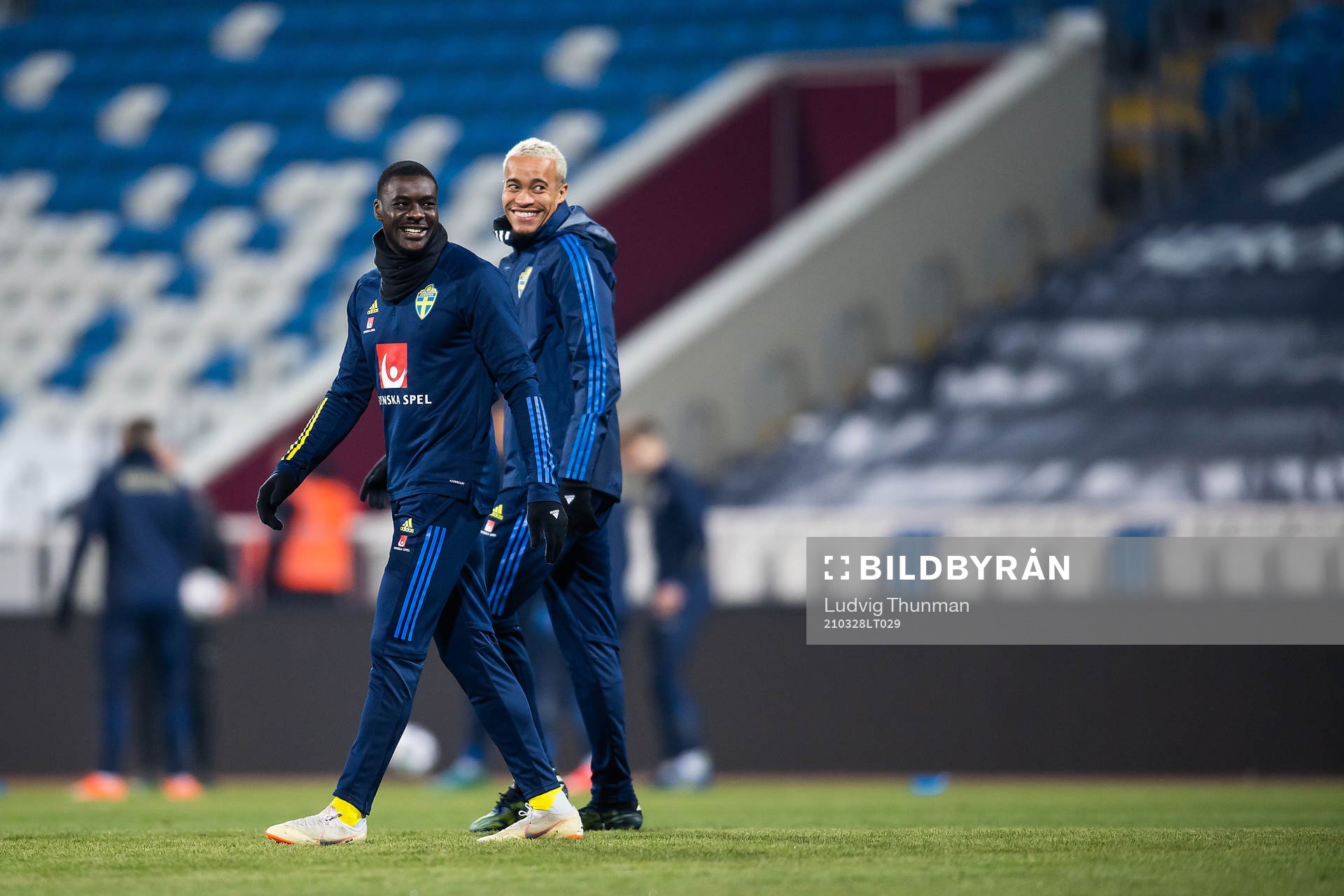 Ken Sema and Robin Quaison of Sweden