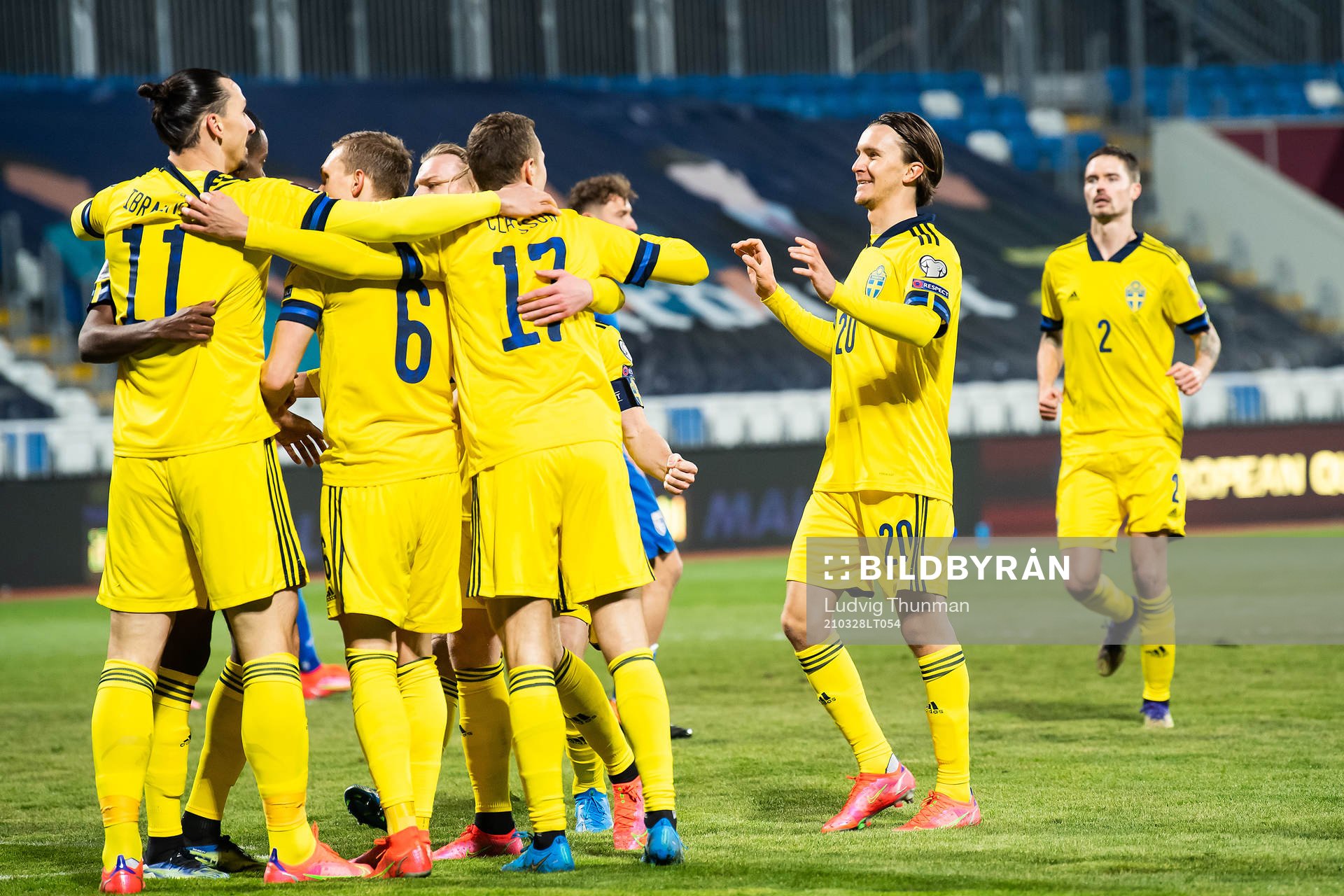 Zlatan Ibrahimovic, Ludwig Augustinsson, Viktor Claesson,