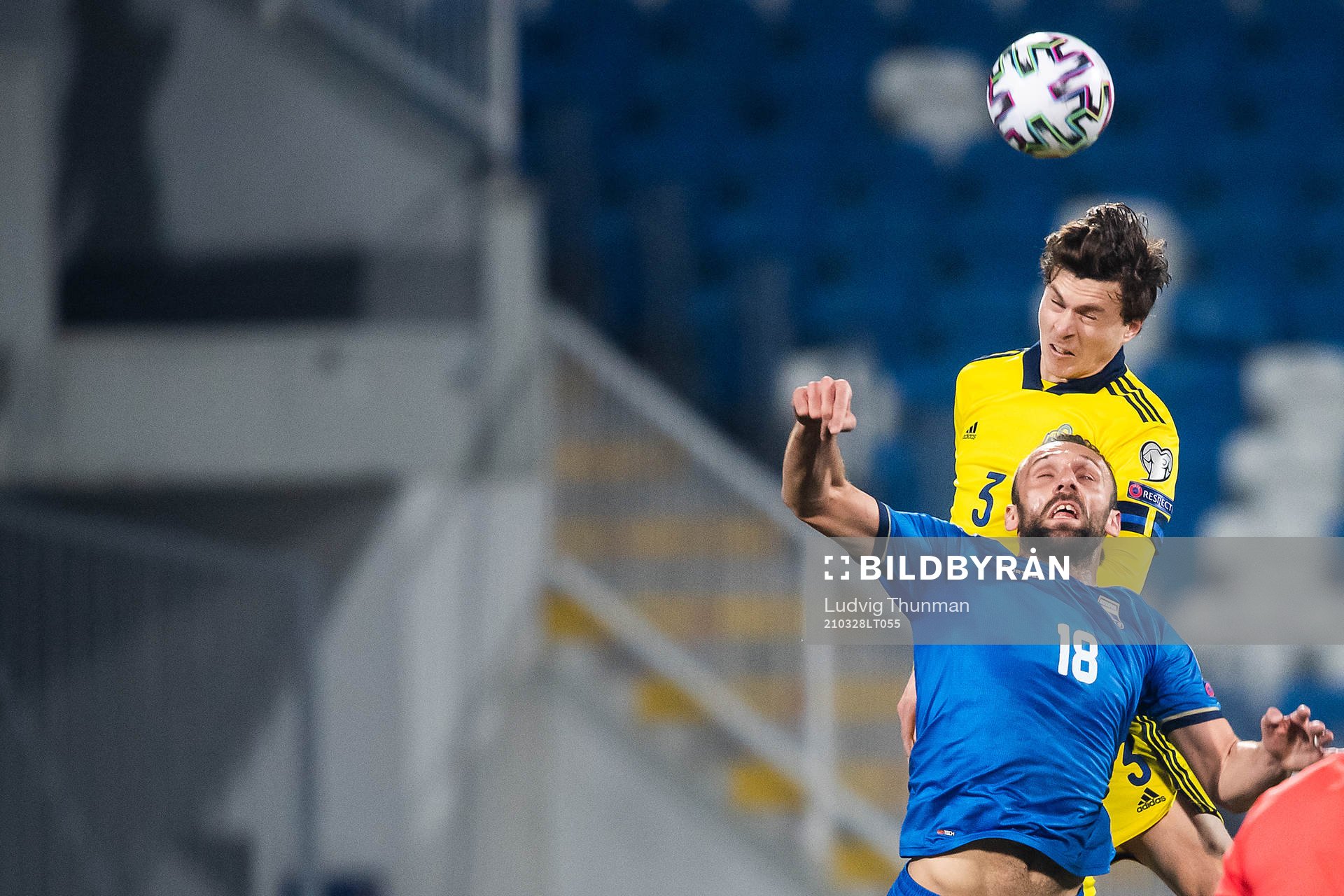 Victor Nilsson Lindelöf of Sweden and Vedat Muriqi of