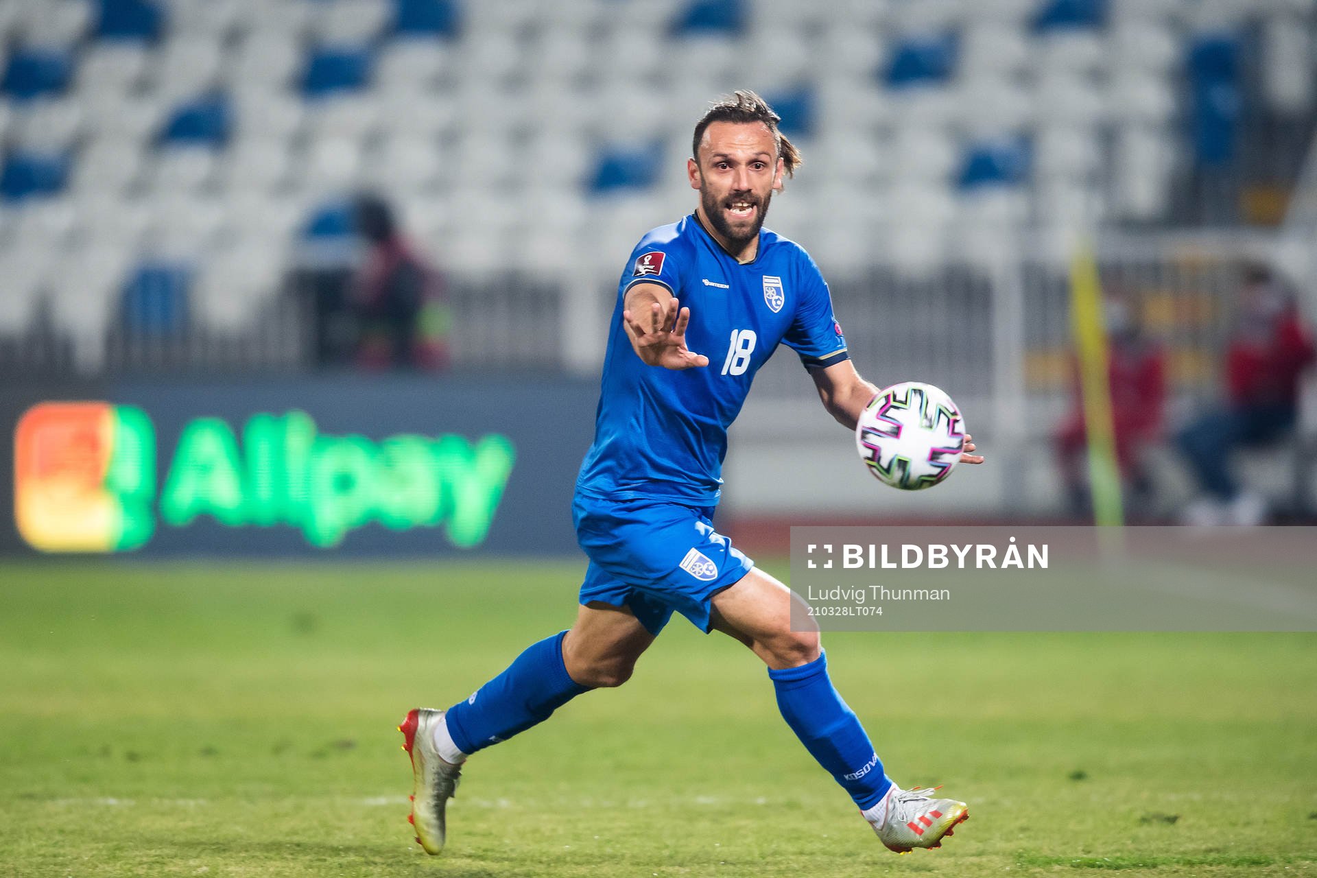 Vedat Muriqi of Kosovo