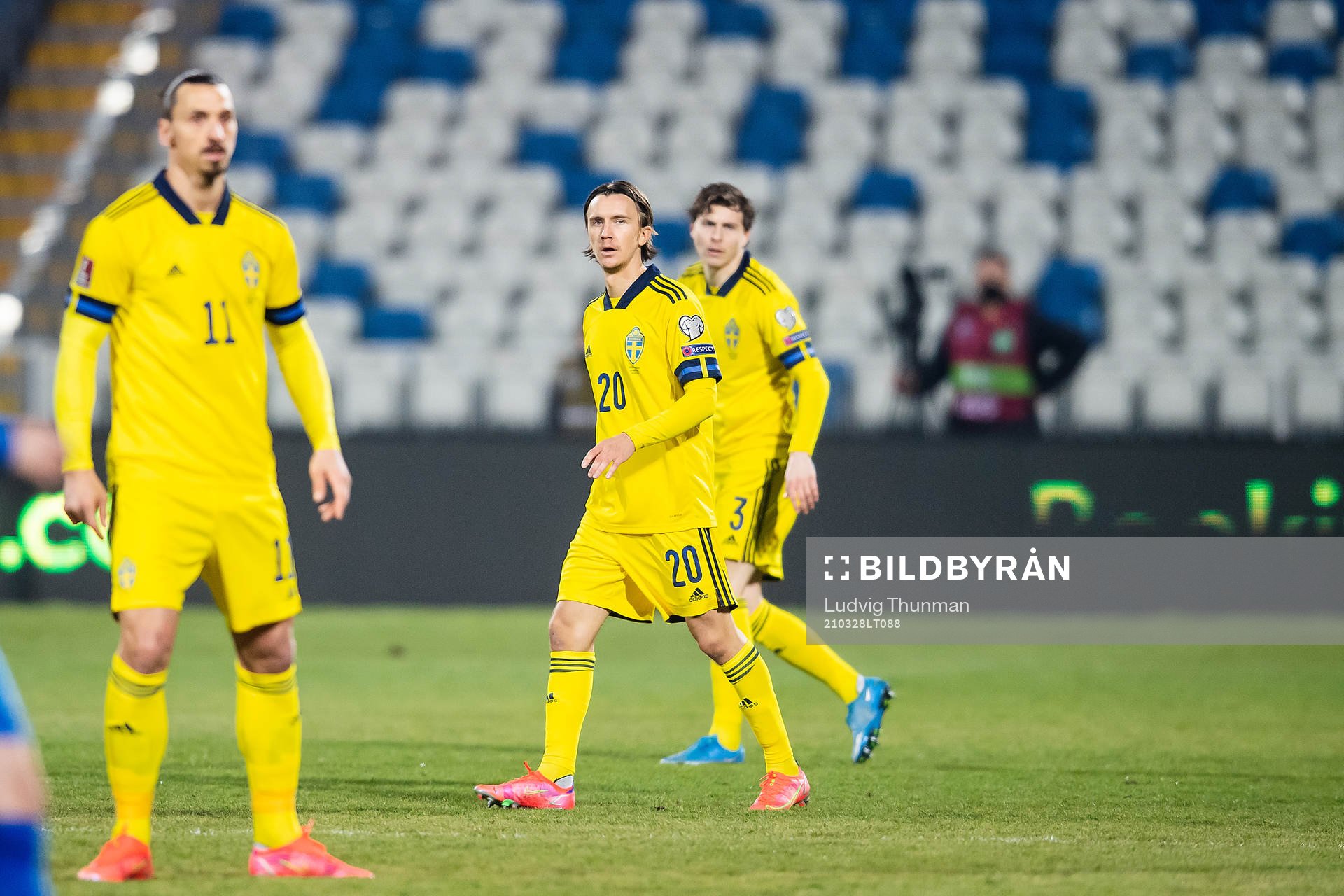 Zlatan Ibrahimovic, Kristoffer Olsson and Victor Nilsson
