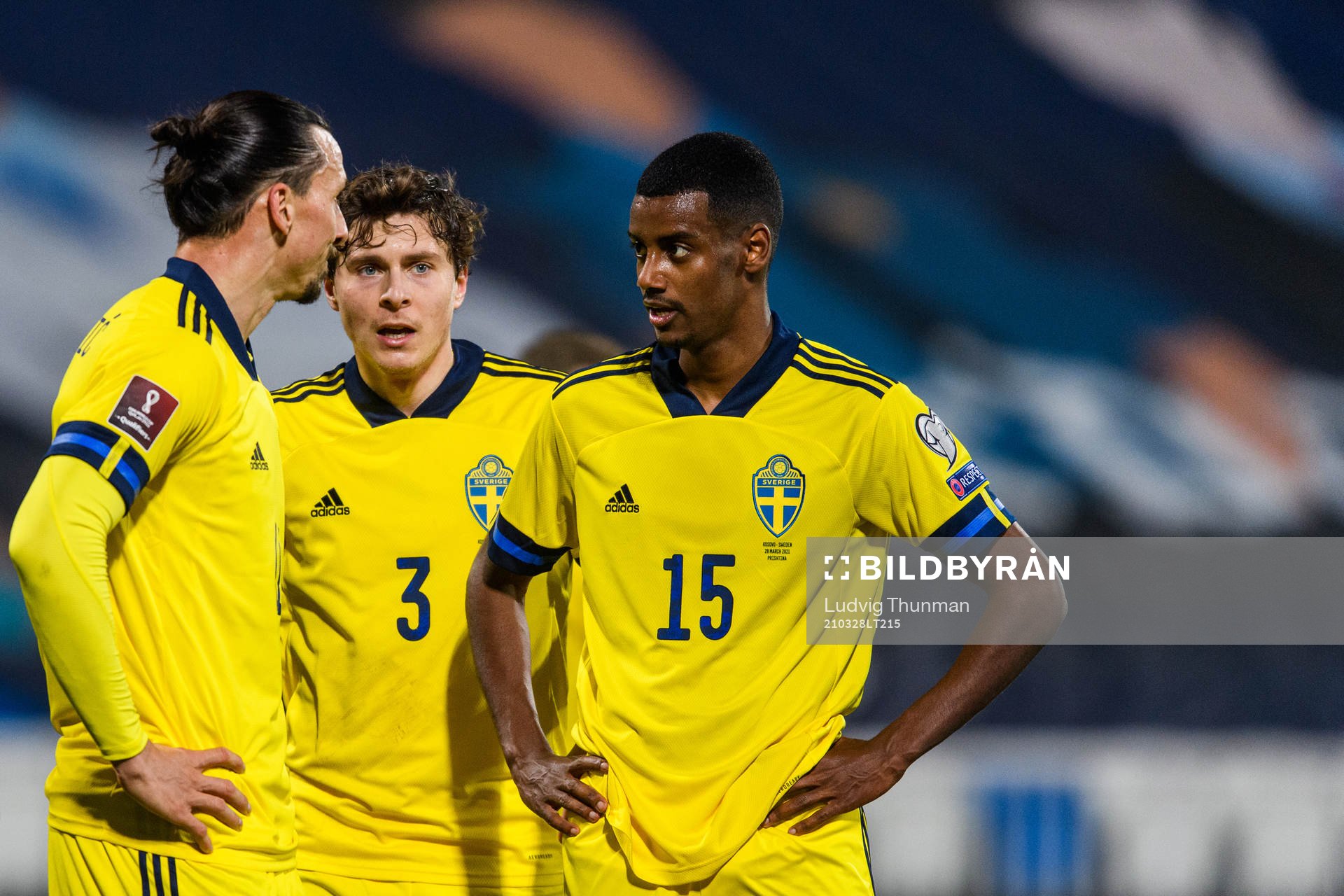 Zlatan Ibrahimovic, Victor Nilsson Lindelöf and Alexander