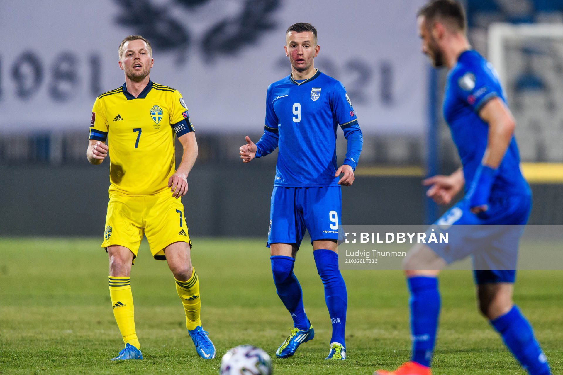 Sebastian Larsson of Sweden and Bersant Celina of Kosovo