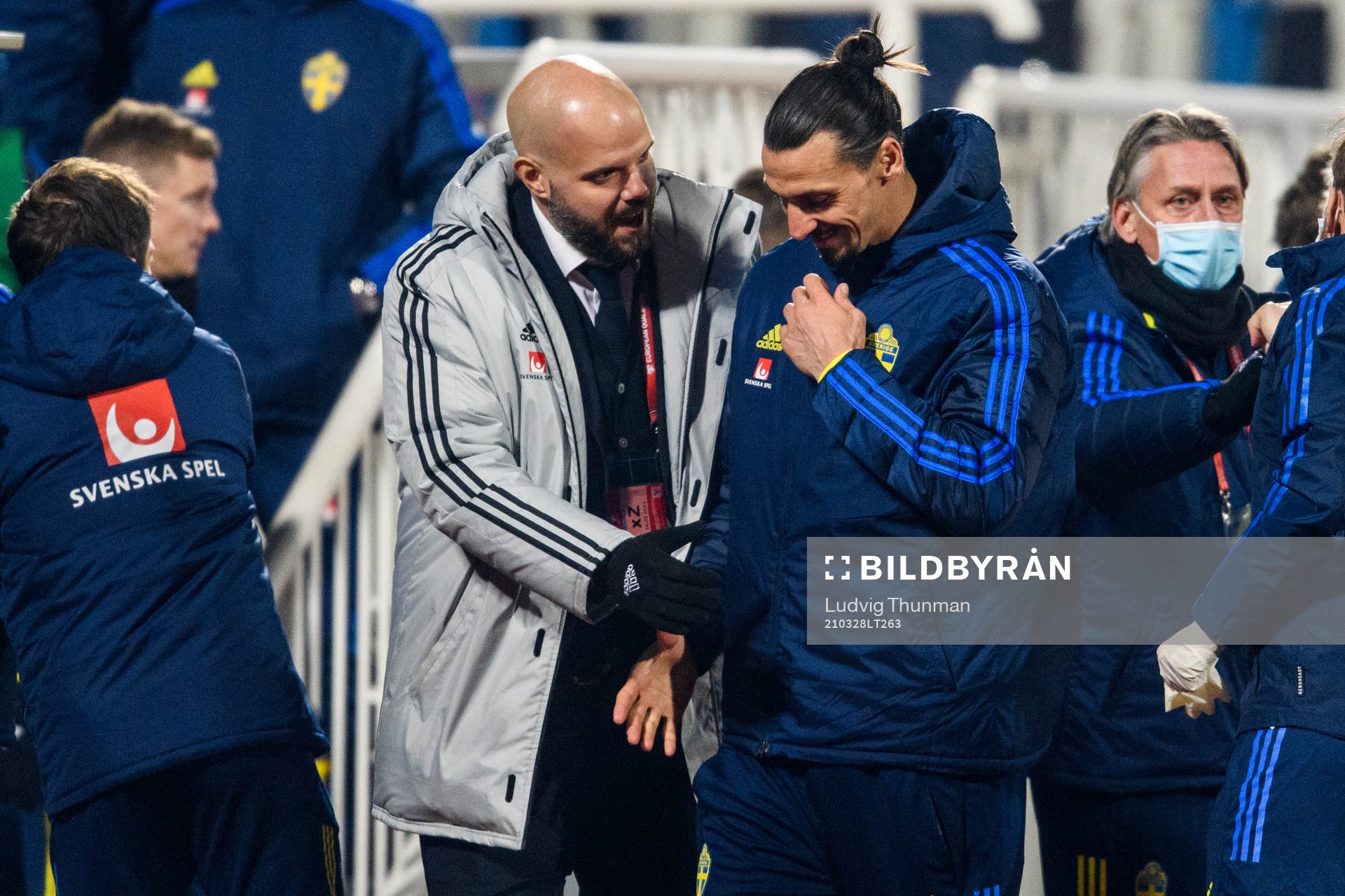 Jakob Kakembo Andersson, press manager and Zlatan