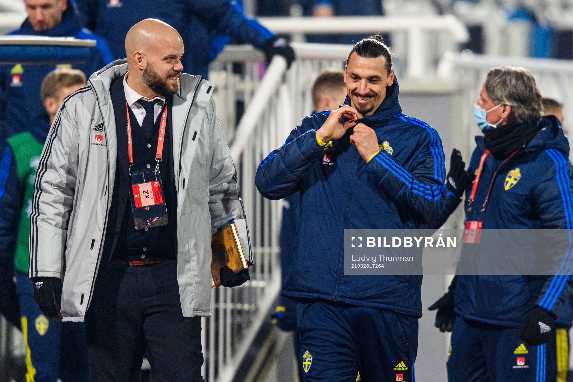 Jakob Kakembo Andersson, press manager and Zlatan