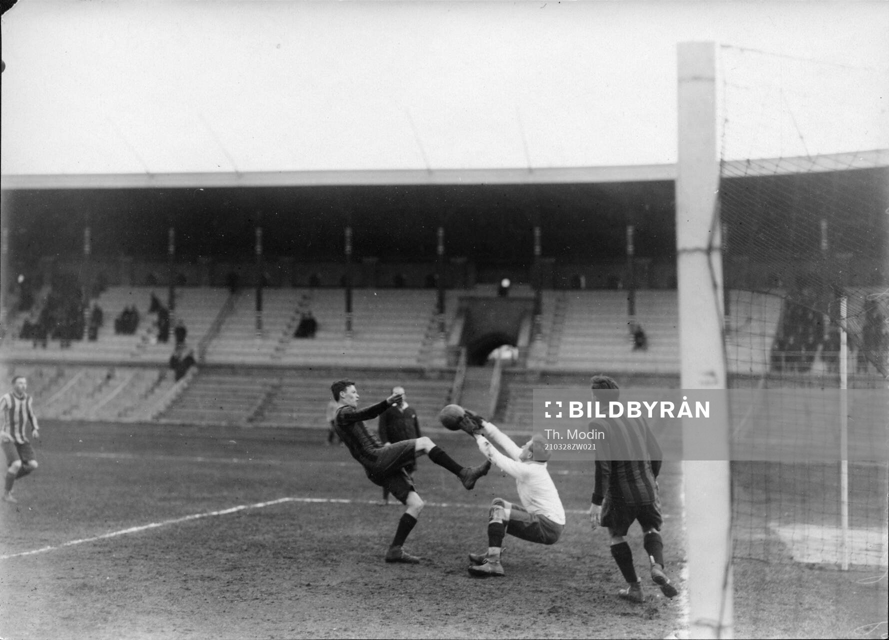 Fotboll, Djurgården - Hammarby. 28 mars 1921