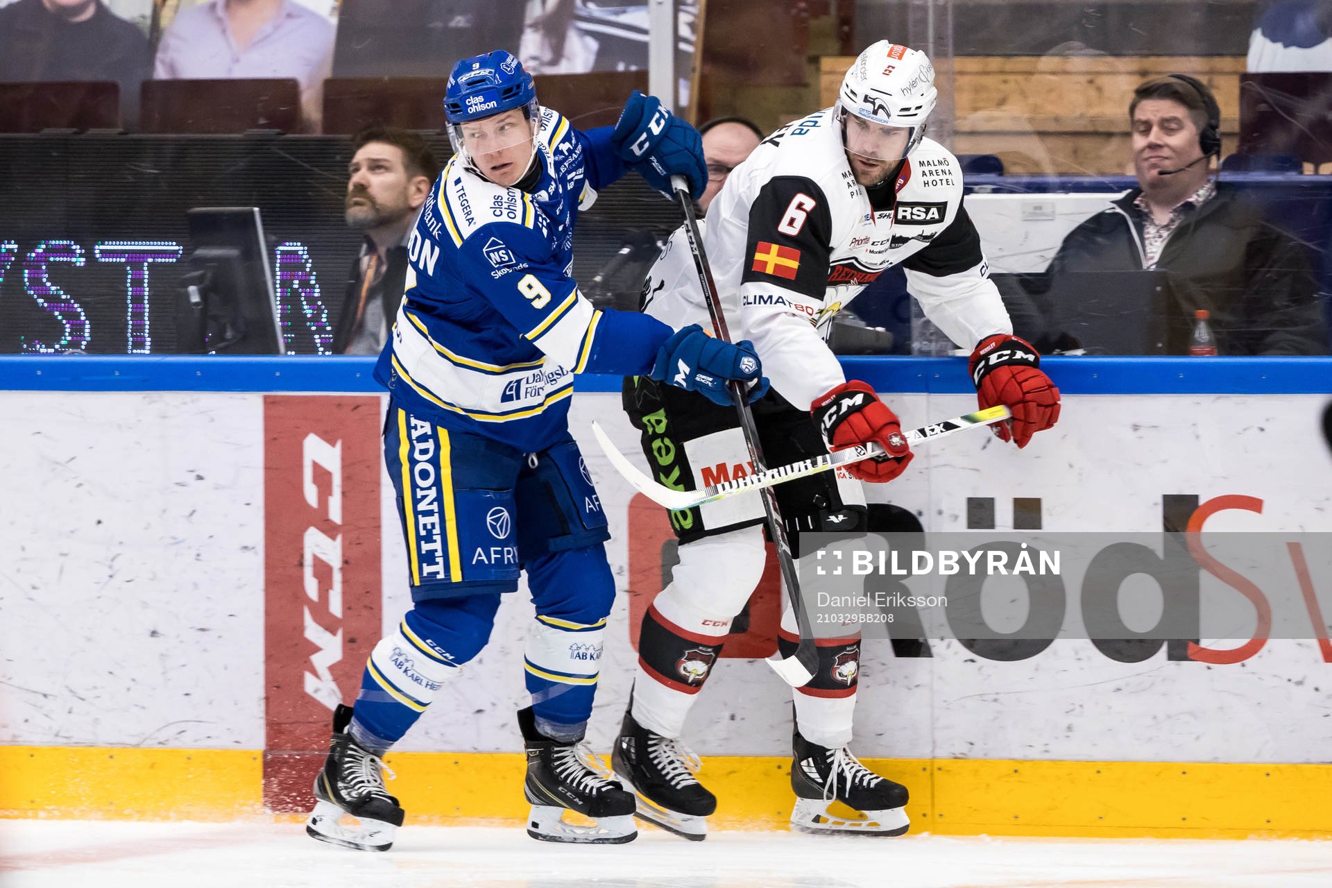 Leksands Patrik Zackrisson och Malmö Redhawks Patrik