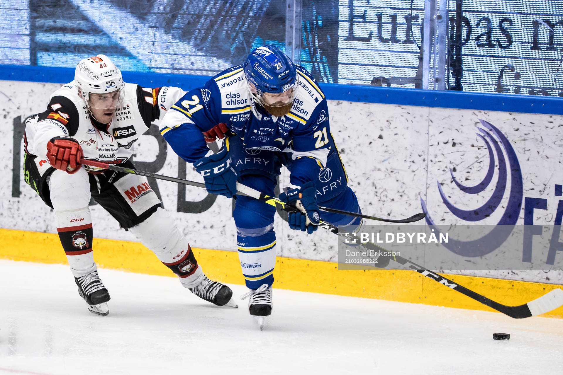 Malmö Redhawks Jesper Jensen Aabo och Leksands Mattias