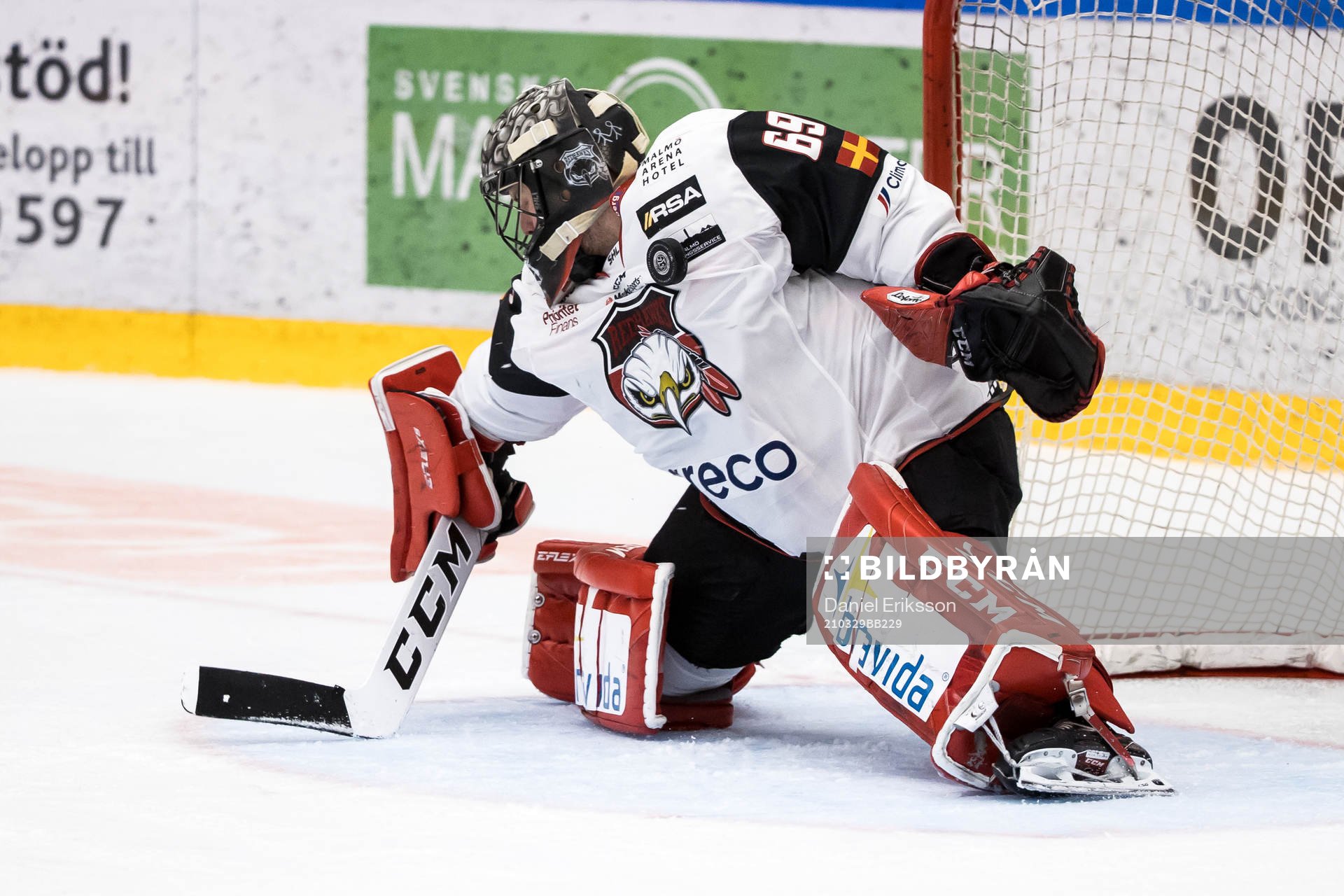 Malmö Redhawks målvakt Oscar Alsenfelt
