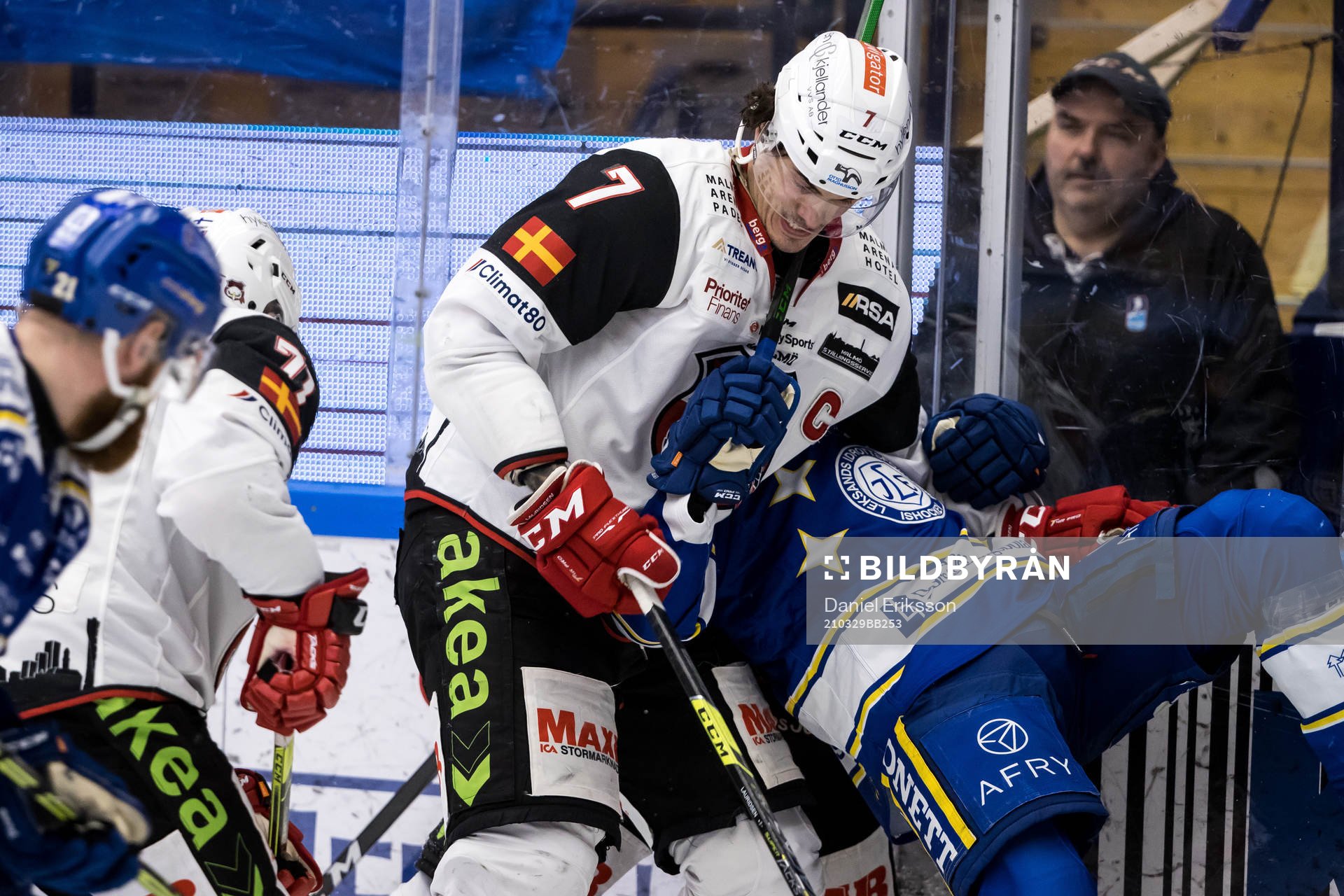 Malmö Redhawks Oliver Lauridsen och Leksands Oskar Lang