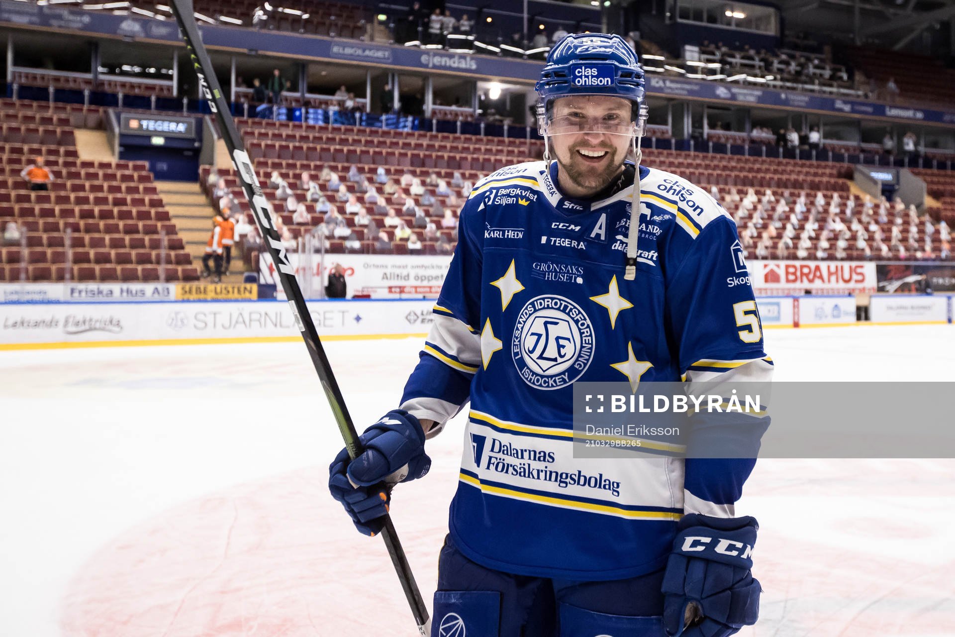 Leksands Jonas Ahnelöv jublar