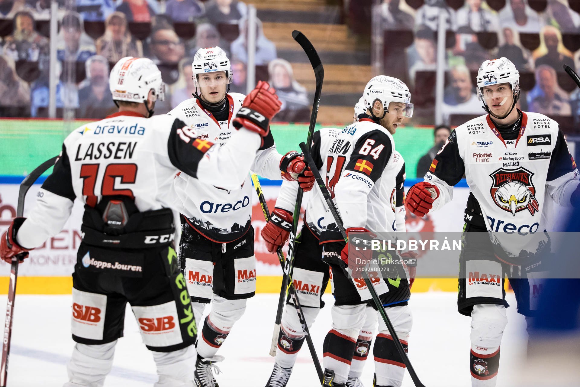 Malmö Redhawks Victor Backman jubel