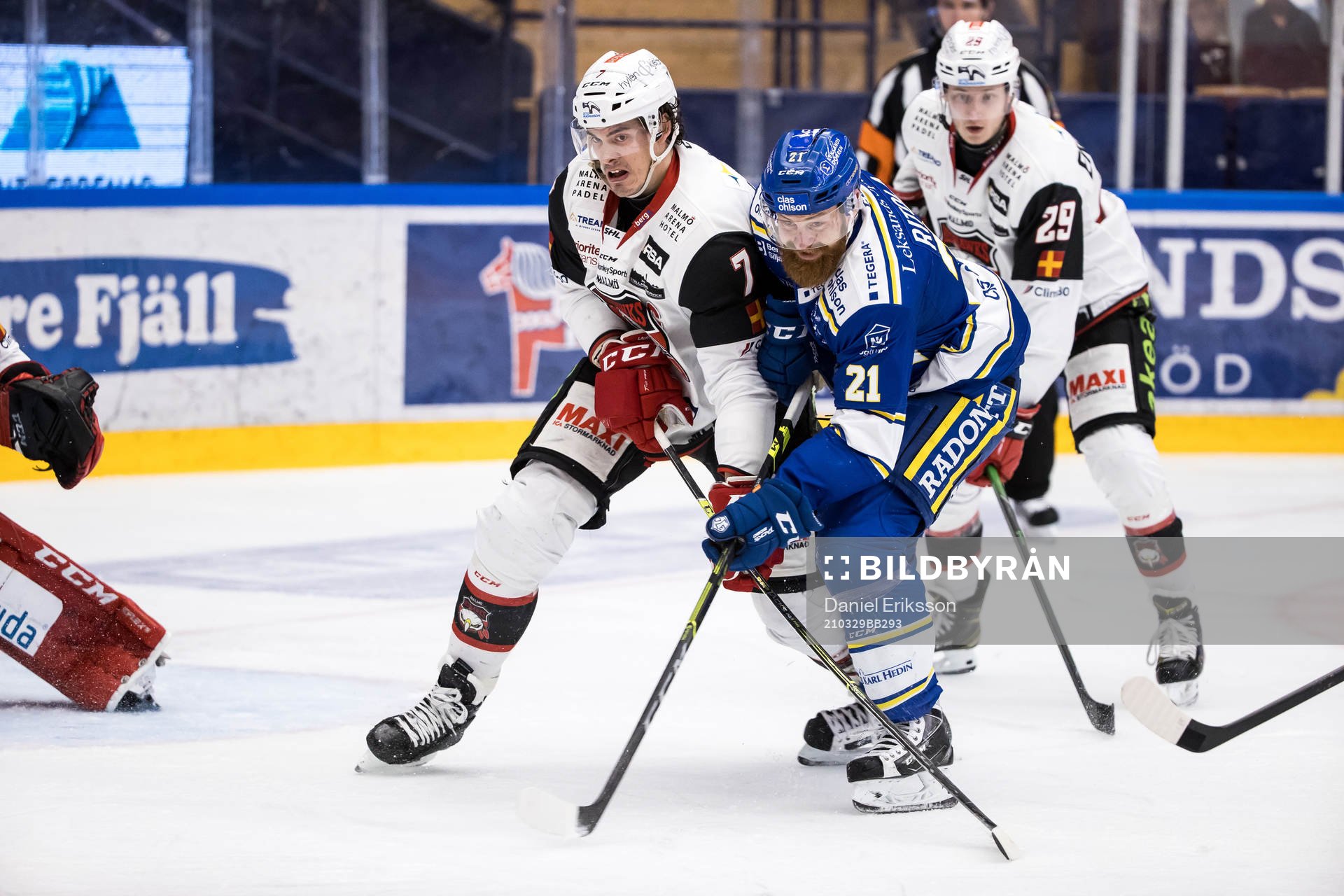 Malmö Redhawks Oliver Lauridsen och Leksands Mattias Ritola