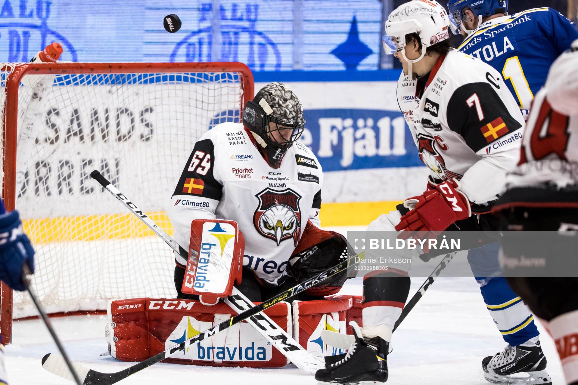 Malmö Redhawks målvakt Oscar Alsenfelt