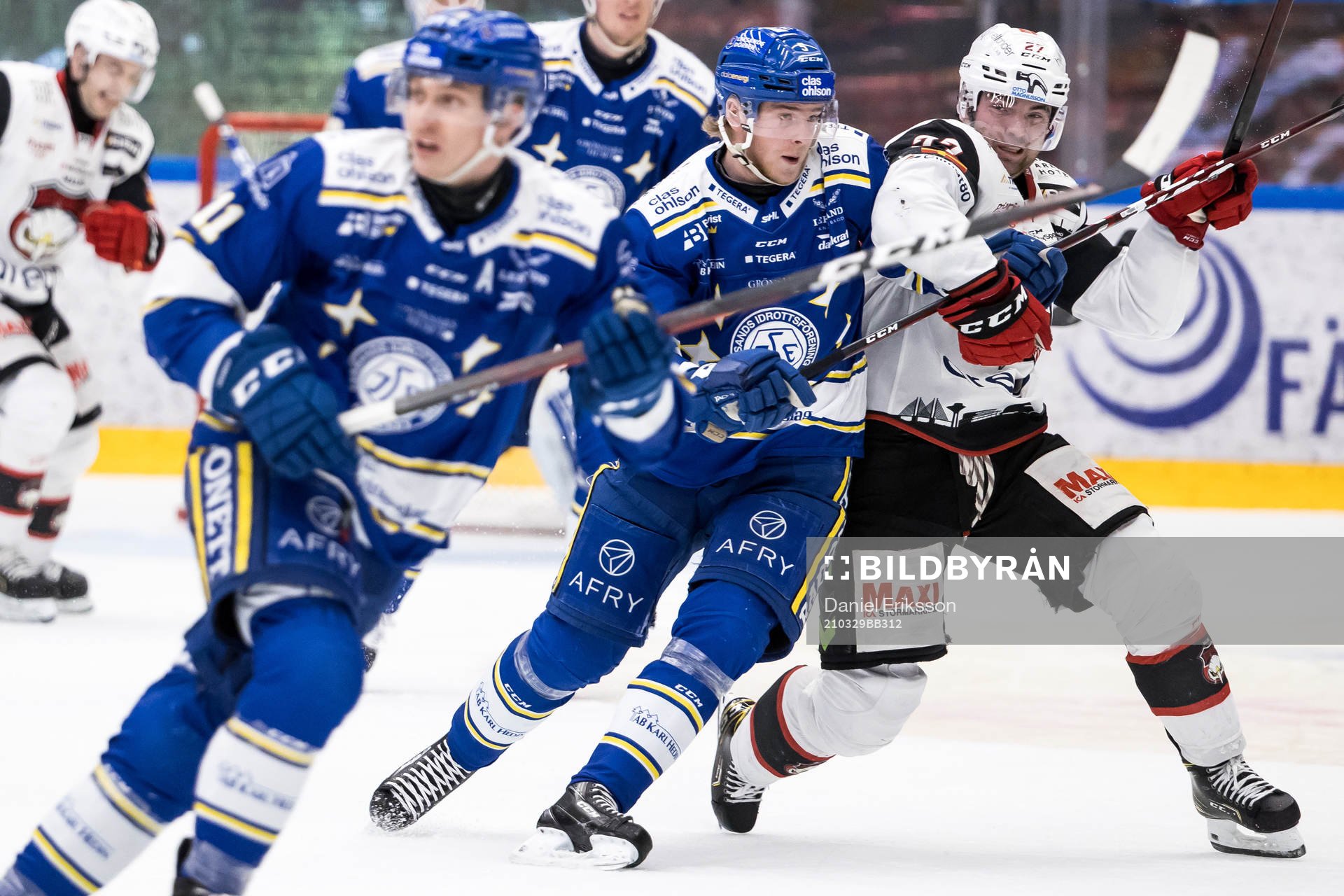 Leksands Calle Själin och Malmö Redhawks Ponthus
