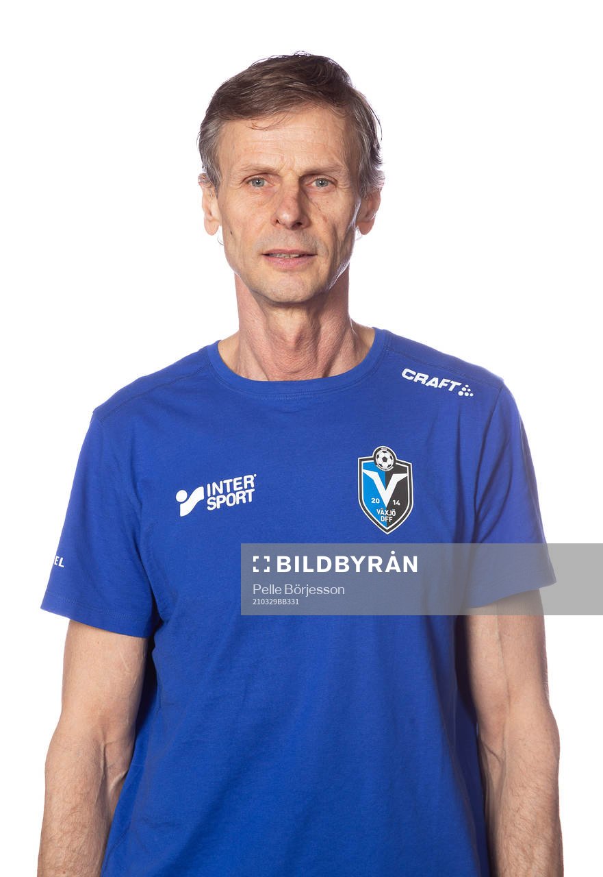 Växjös fystränare Kjell Svensson poserar för ett porträtt den 29 mars 2021 i Växjö.