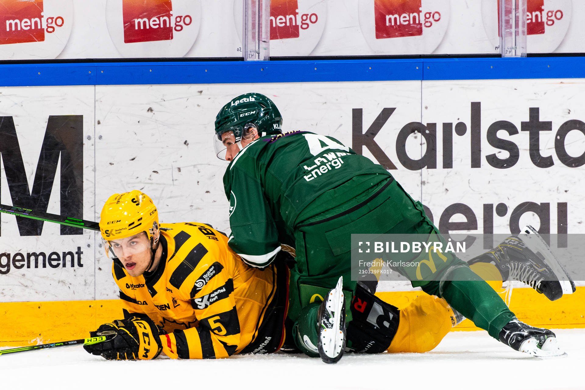 Skellefteås Philip Broberg och Färjestads Oscar Lawner