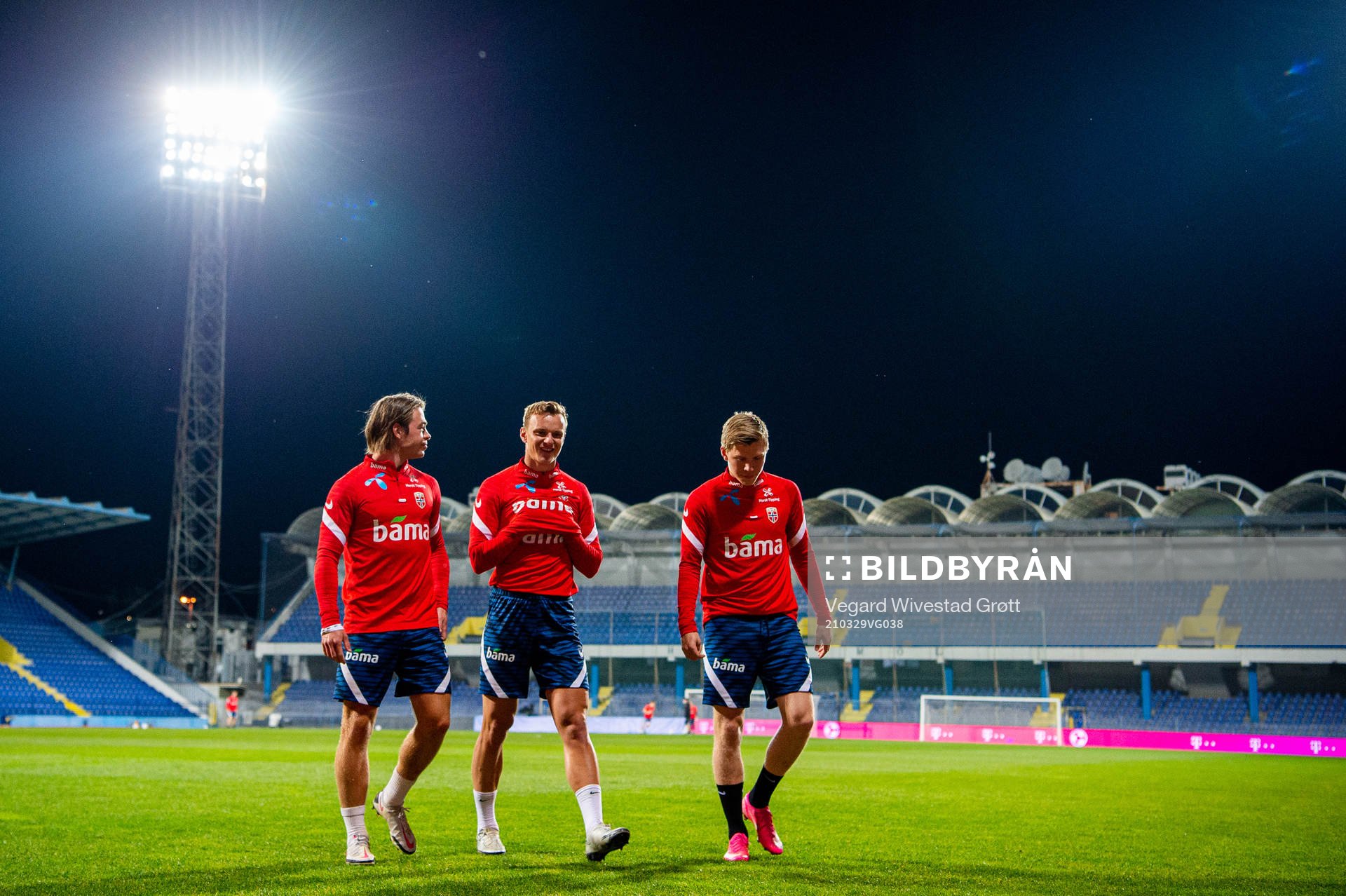 Patrick Berg, Marius Lode and Jens Petter Hauge of the