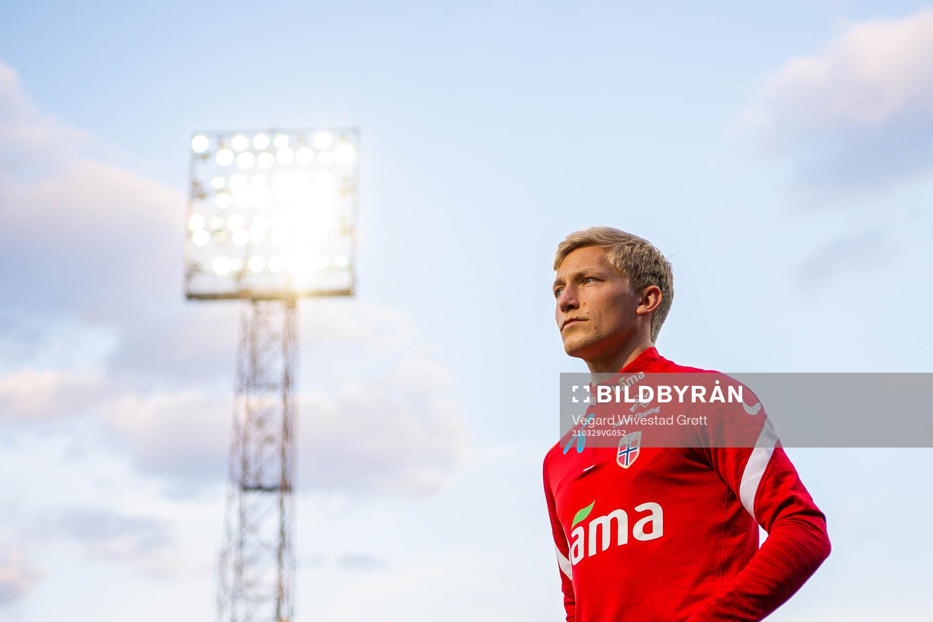 Birger Meling of the Norwegian national football team