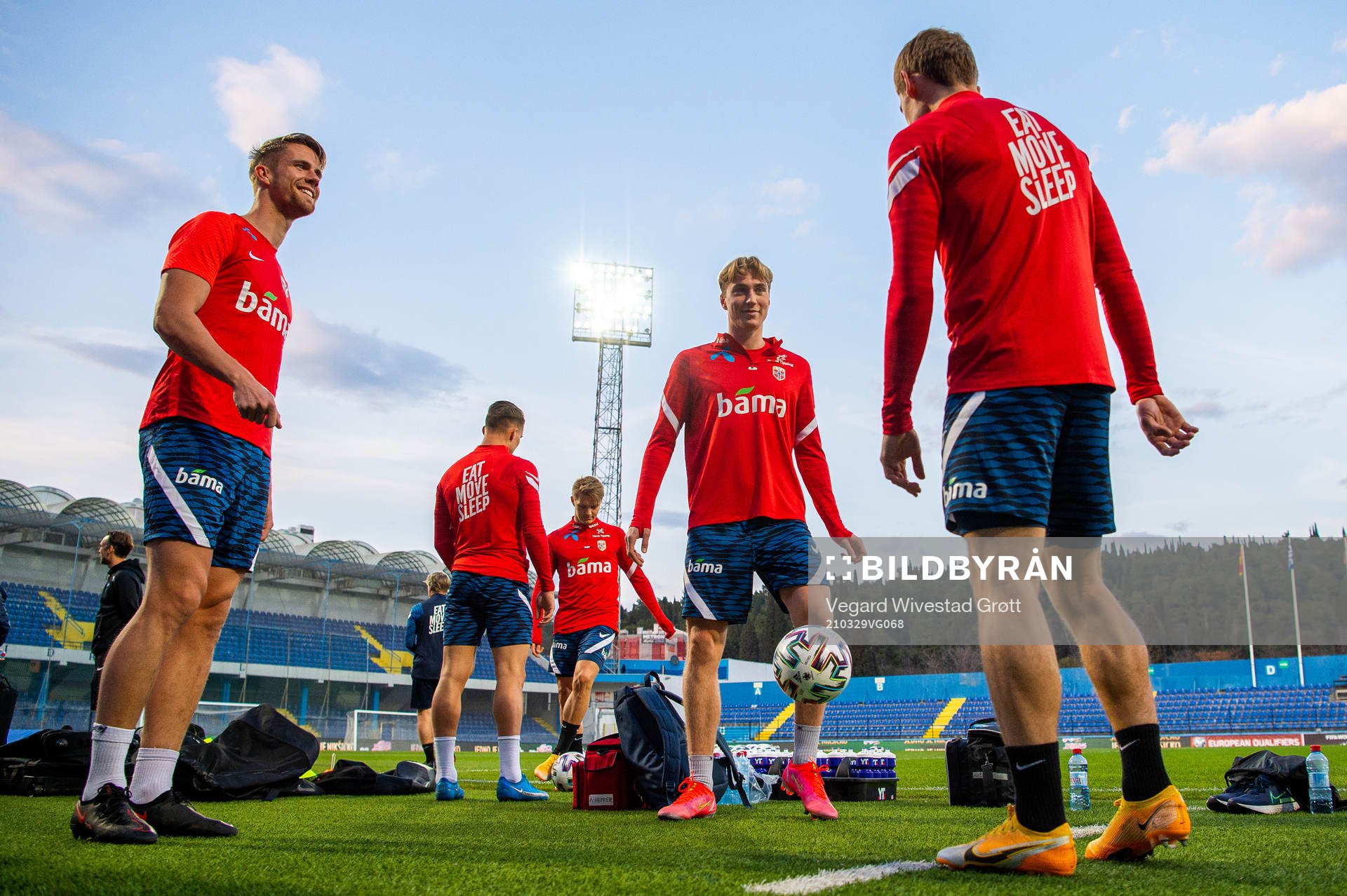 Kristoffer Ajer and Kristian Thorstvedt of the Norwegian