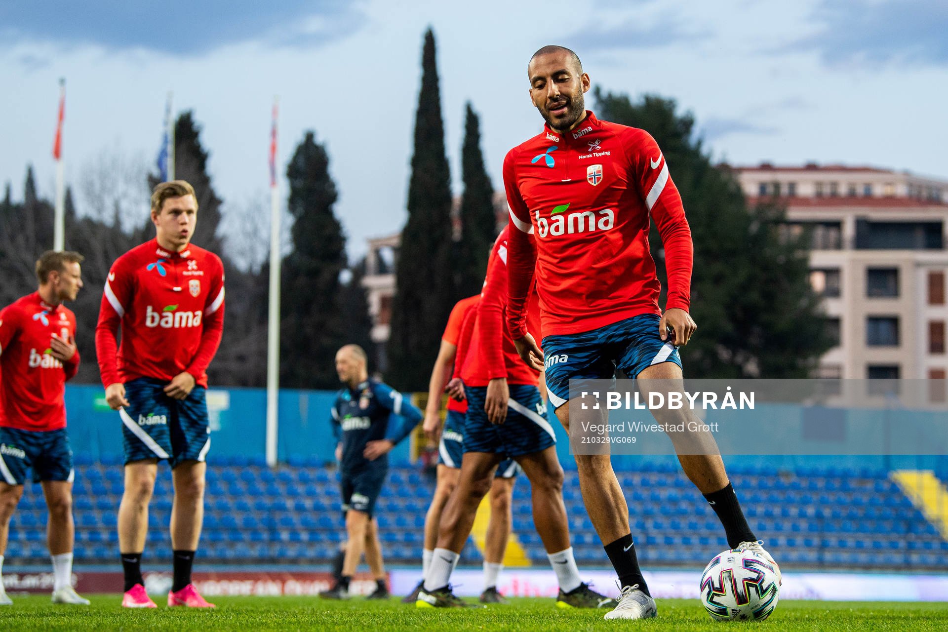 Haitam Aleesami of the Norwegian national football team