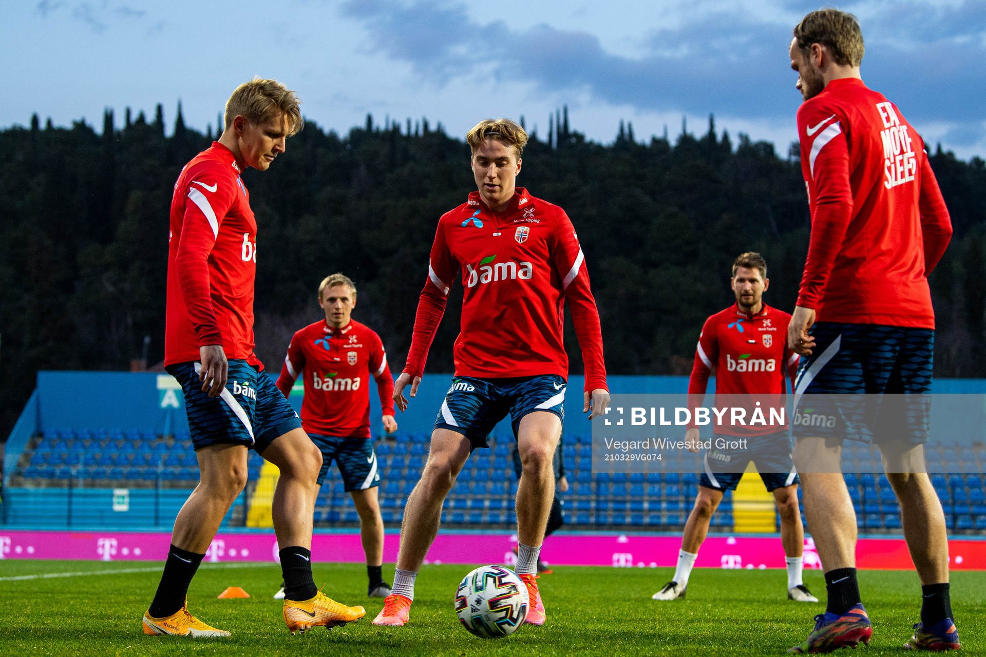 Martin Ødegaard, Kristian Thorstvedt and Iver Fossum of